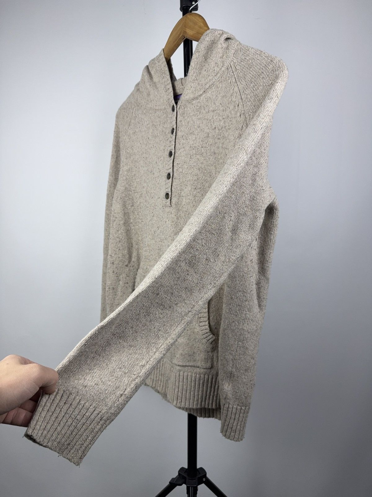 Patagonia Patagonia Wool Henley Hoodie Sweater Heather Knit Pullover Size US M / EU 48-50 / 2 - 4 Thumbnail