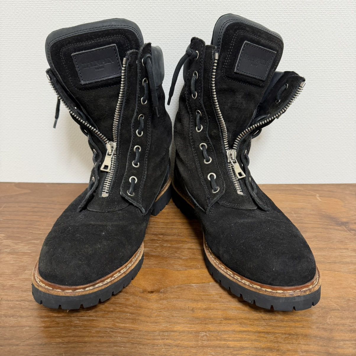Balmain Balmain AW22 suede combat boots Size US 11 / EU 44 - 1 Thumbnail