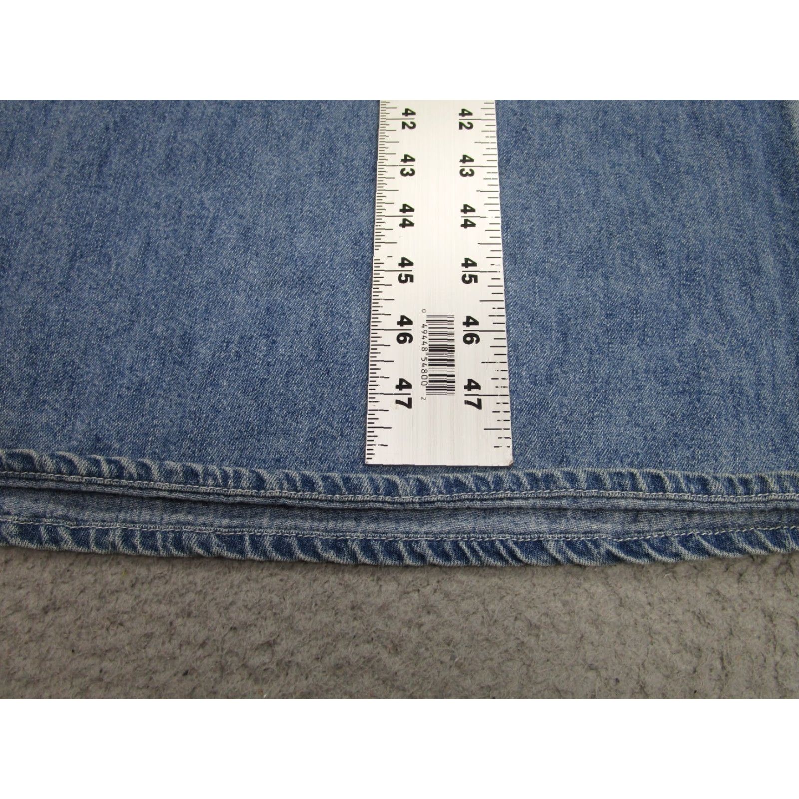 Denime VINTAGE Denim Dress Womens 14 Cottagecore Prairie Jumper Overall Western y2k Dress Maxi Tank Blue Denim Studio Ease Womens 14 Casual Size 36" / US 14 / IT 50 - 3 Thumbnail