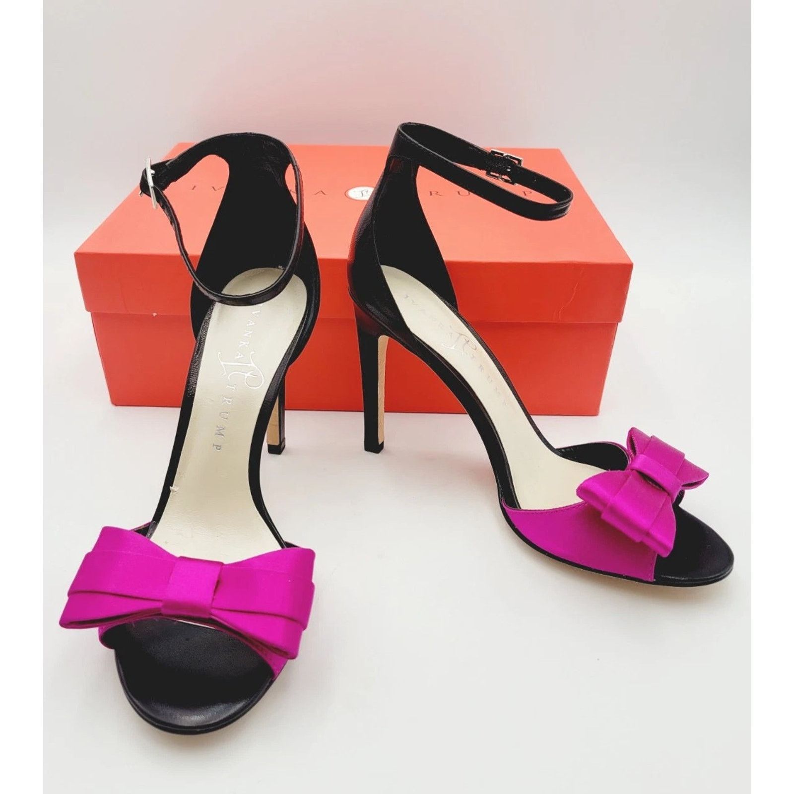 & Other Stories Ivanka Trump Phallon High Heel Shoes Sz 6.5M Dark Pink Black Size US 6.5 / IT 36.5 - 2 Thumbnail