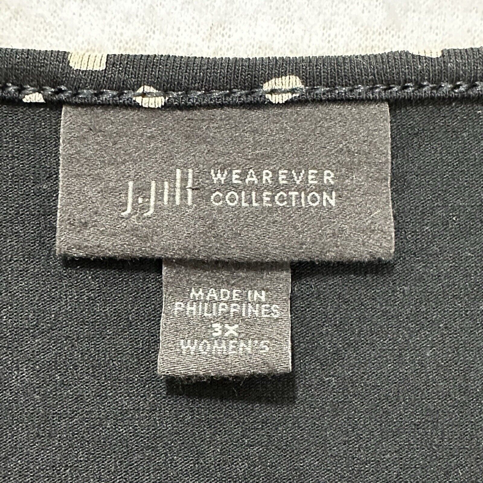 J. Jill J. Jill 3XL Wearever Collection Black White Polka Dot Blouse Size 3XL / US 20-22 - 3 Thumbnail