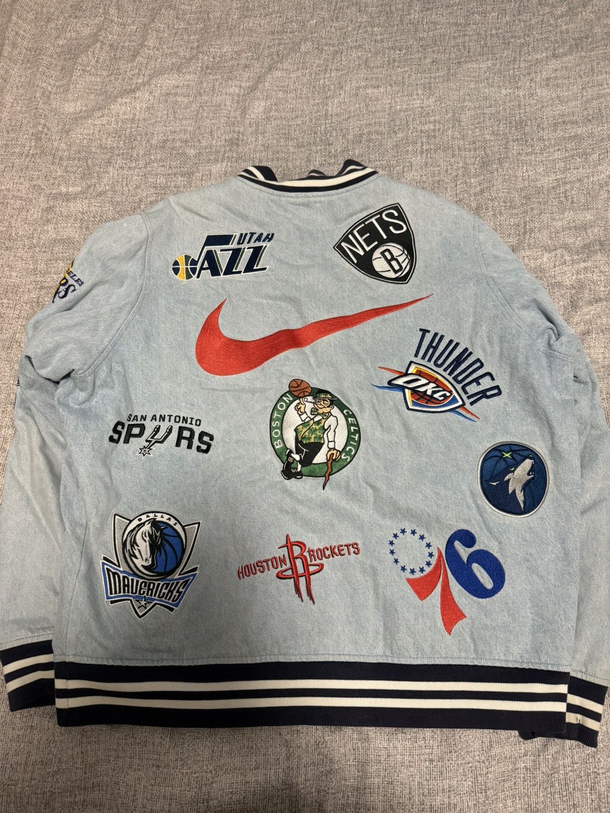 NBA × Nike × Supreme Supreme nba Jacket nike teams warm-up Jacket bomber Jacket Size US L / EU 52-54 / 3 - 4 Thumbnail