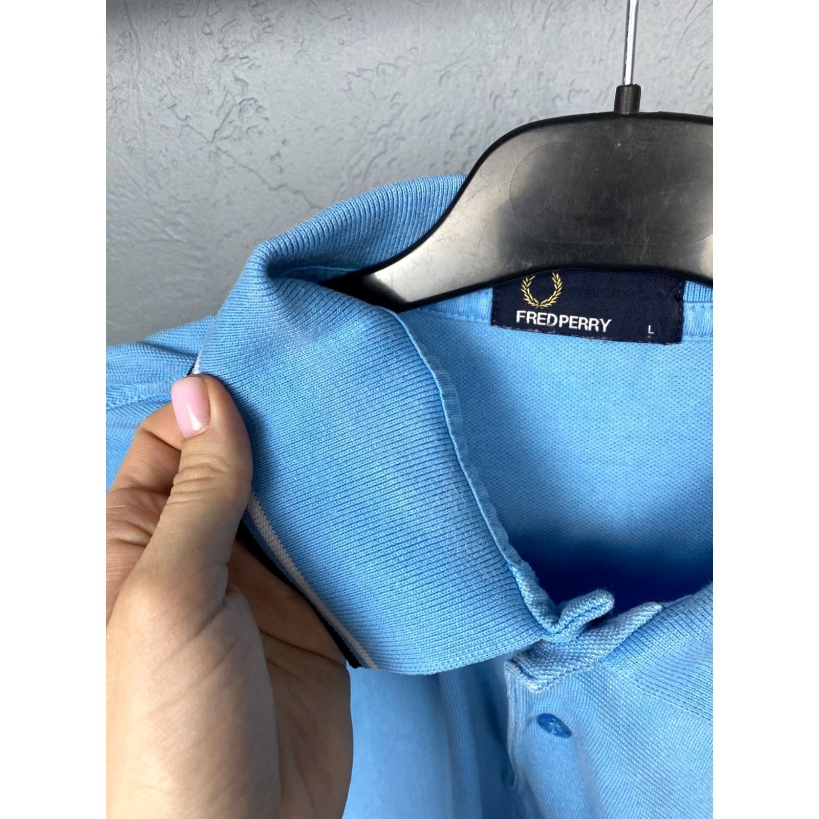 Fred Perry VINTAGE Fred Perry Shirt Mens L Blue Polo Size Size US L / EU 52-54 / 3 - 5 Thumbnail