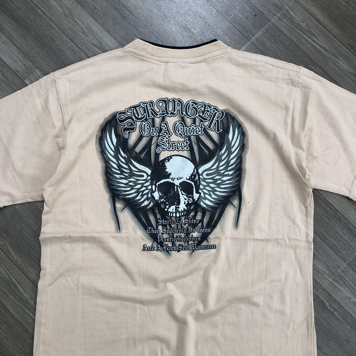 If Six Was Nine × Japanese Brand × Le Grande Bleu (L.G.B.) 🇯🇵 2000s Turkey Bear Stranger Cros Double Layer Punk Goa Tee Size US M / EU 48-50 / 2 - 2 Thumbnail
