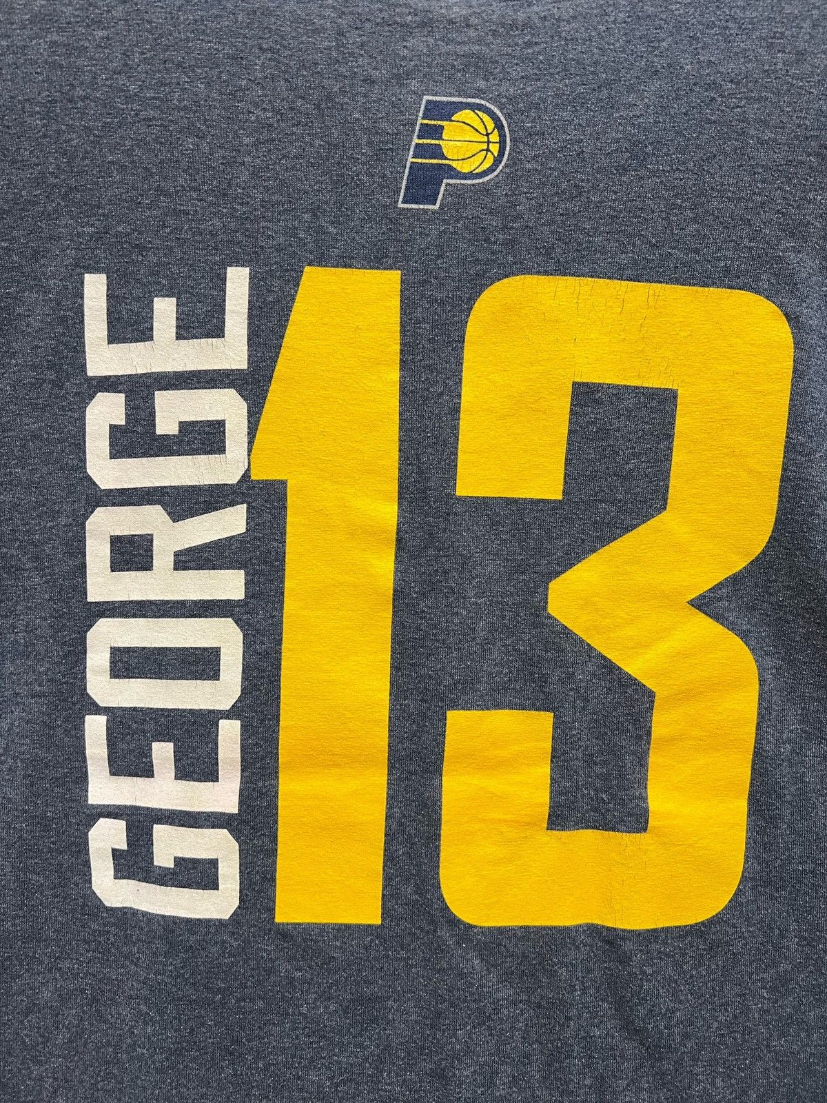George × Majestic × NBA Vintage 90s NBA INDIANA PACERS Big Logo Crewneck Tshirt Sz M Size US M / EU 48-50 / 2 - 10 Thumbnail