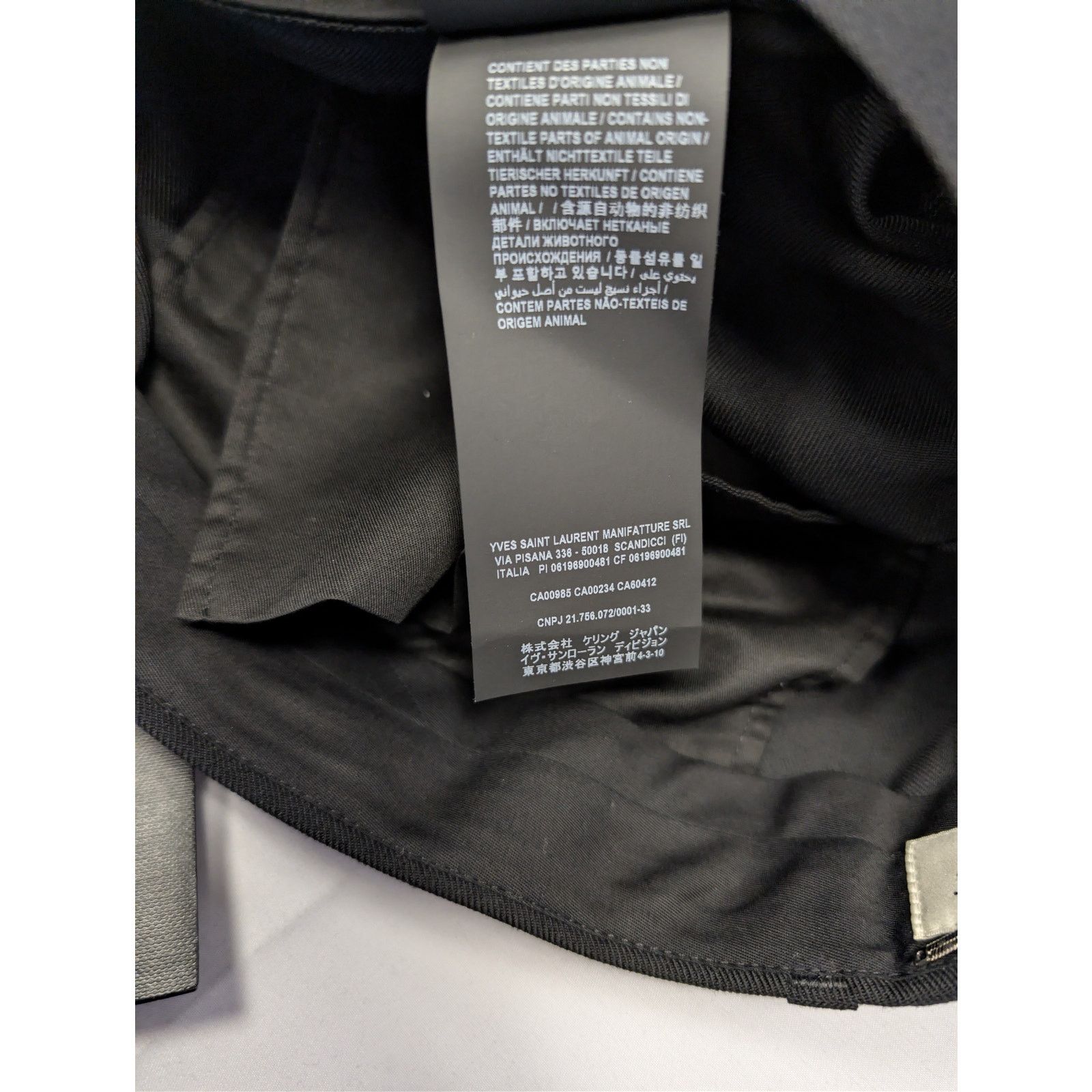 Saint Laurent Paris o1rshd1 Gabardine Fine De Laine Pantalon Casual Pants Noir Size US 38 / EU 54 - 19 Thumbnail