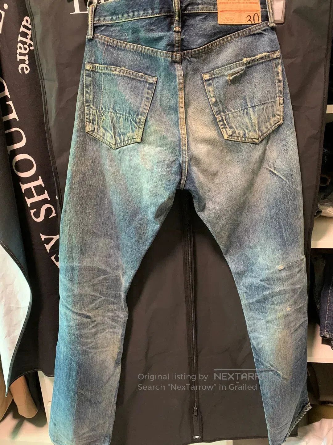 ANACHRONORM stylish raw denim slim fit jeans W30. Size US 30 / EU 46 - 7 Thumbnail