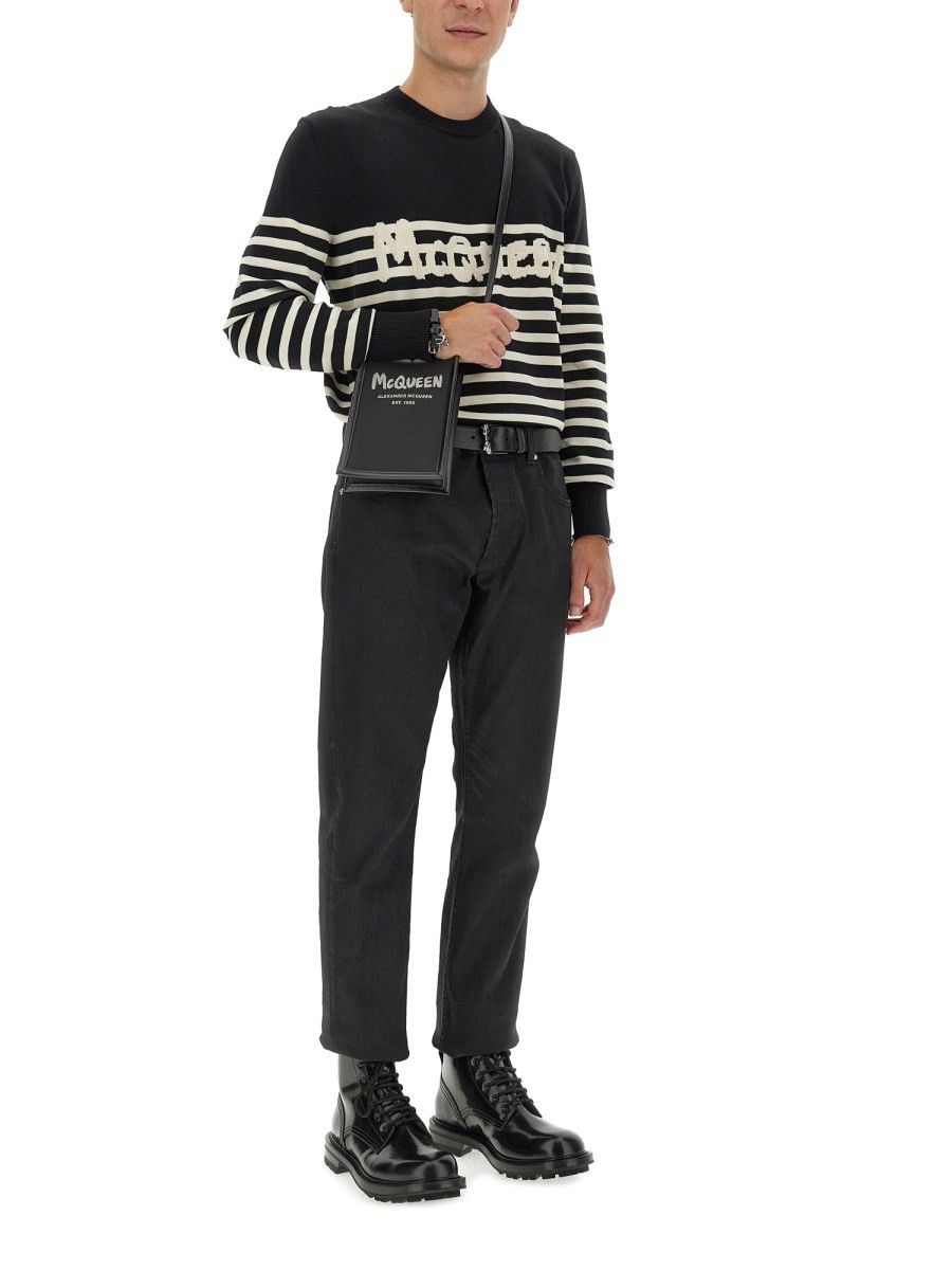 Alexander McQueen o1y1024 Sweater in Black Size US S / EU 44-46 / 1 - 2 Thumbnail