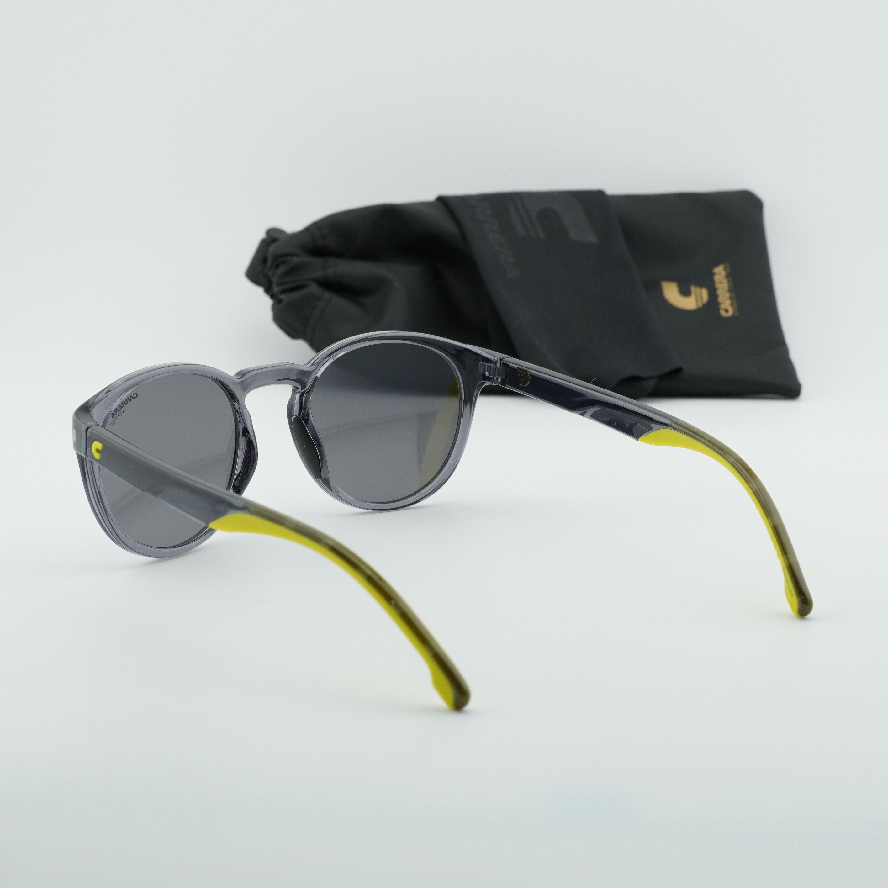 Carrera CARRERA 8056/S 0KB7 T4 Sunglasses Grey Round Frame Size ONE SIZE - 10 Thumbnail
