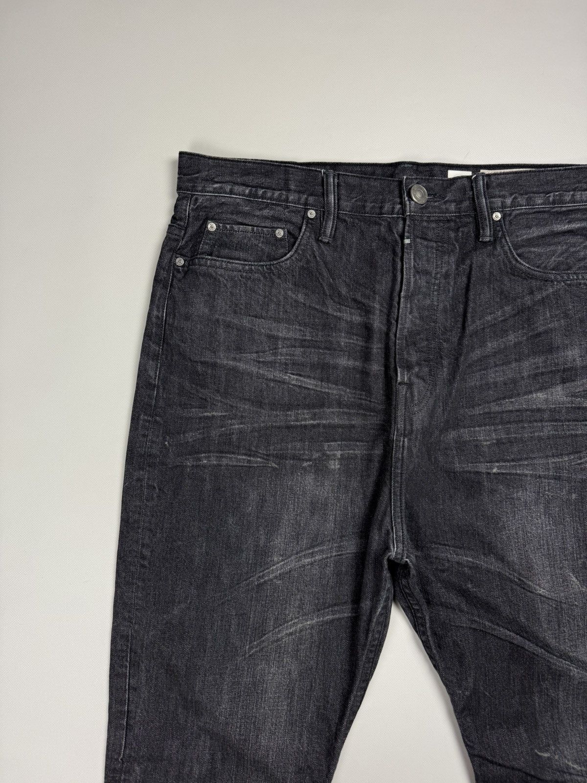 Allsaints × Japanese Brand Allsaints Black NLS Split Men’s Jeans Size 32 Size US 32 / EU 48 - 6 Thumbnail