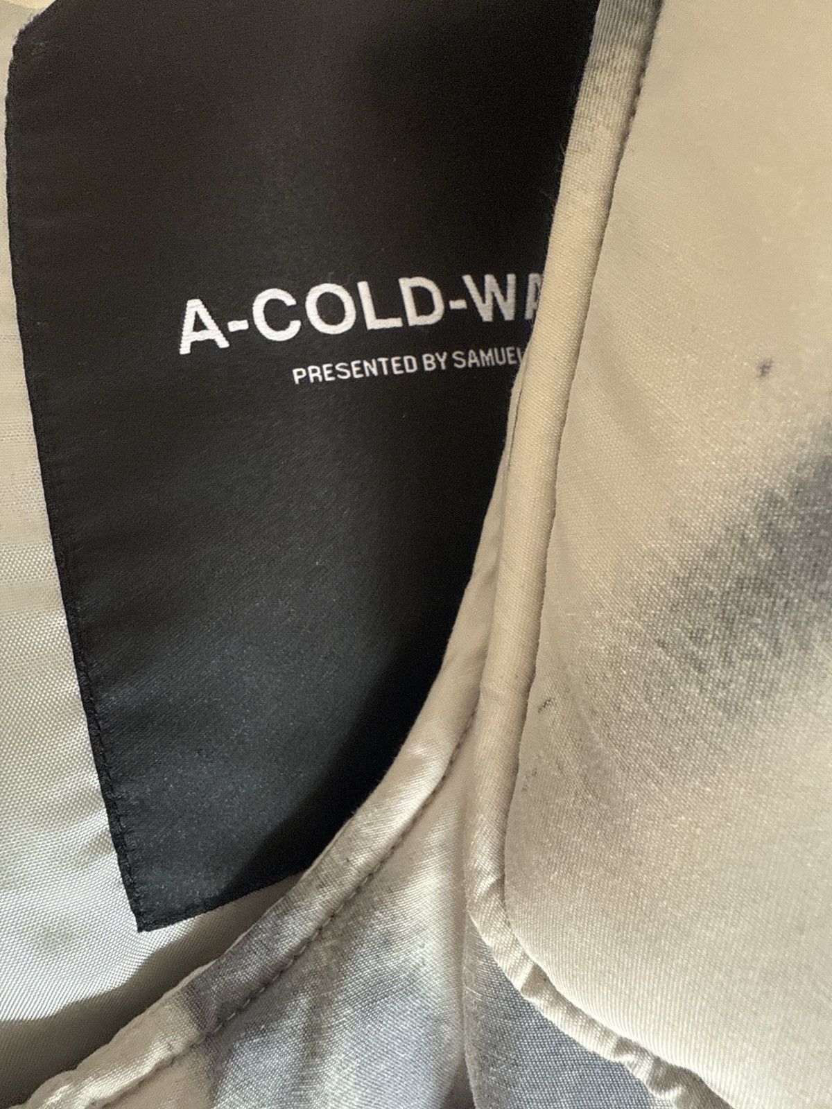 A-COLD-WALL* ACW asymetrical Gilet Bone Blur Puffer Crop tactical modular Size US M / EU 48-50 / 2 - 24 Thumbnail