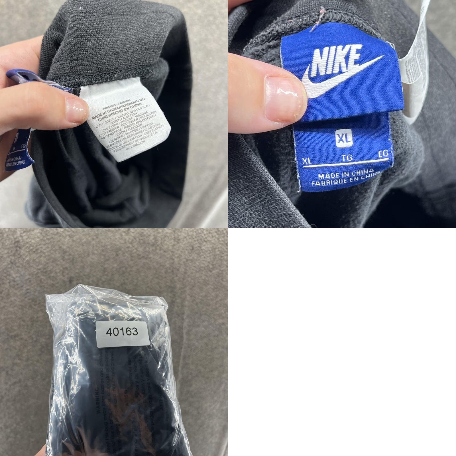 Nike Nike Sweatpants Mens XL Black Fleece Joggers Elastic Waist Pockets Lounge Casual Size US 36 / EU 52 - 8 Thumbnail