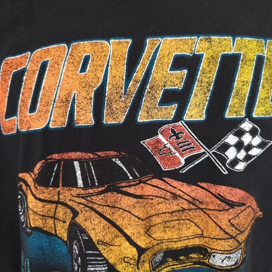 Chevrolet Corvette T Shirt Mens Size Large Black Performance Racing Size US L / EU 52-54 / 3 - 2 Thumbnail