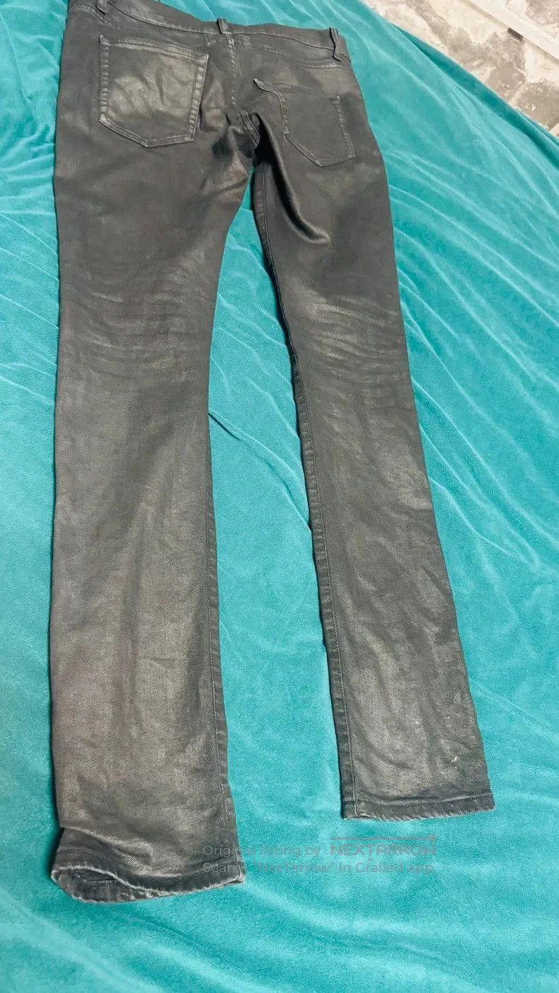 Saint Laurent Paris YSL SLP Waxed Denim Jeans. Size US 31 - 3 Thumbnail