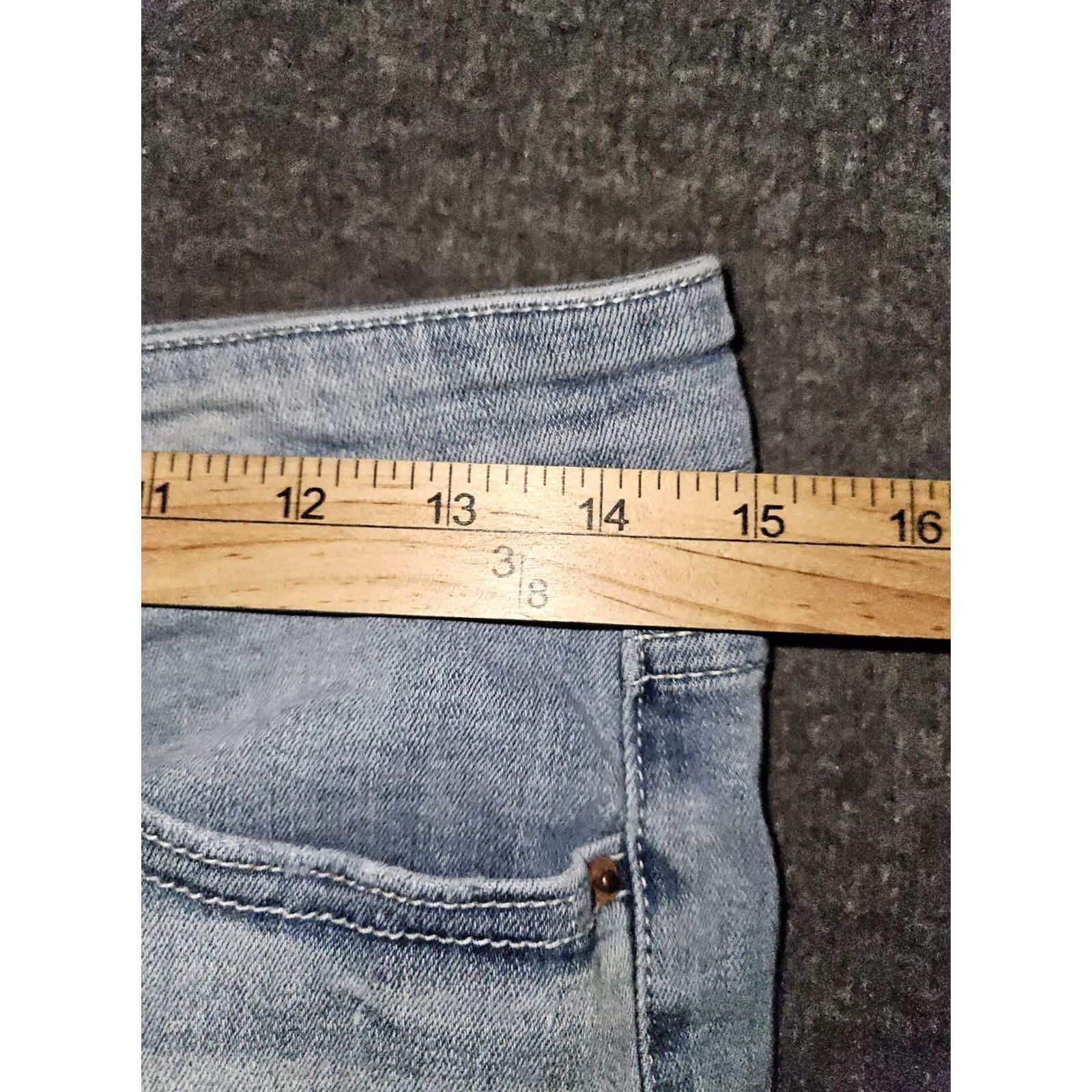 Vintage BKE Parker Jeans High Rise Skinny Ankle Women's 29 Blue Frayed Hem Preppy Size 42" / US 20 - 4 Thumbnail