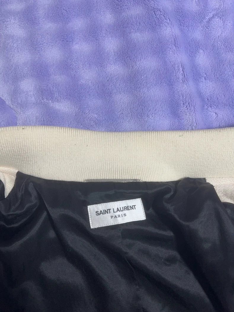 Saint Laurent Paris Saint Laurent Paris White baseball jacket-2506 Size US M / EU 48-50 / 2 - 5 Thumbnail