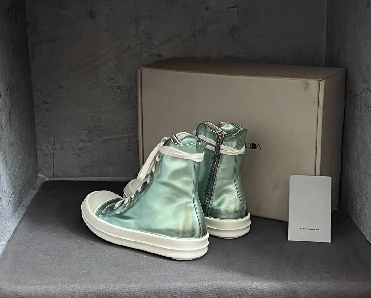 Rick Owens Rick Owens Mirror Metallic Bubble Converse-Inspired Sneakers Size US 8 / IT 38 - 3 Thumbnail