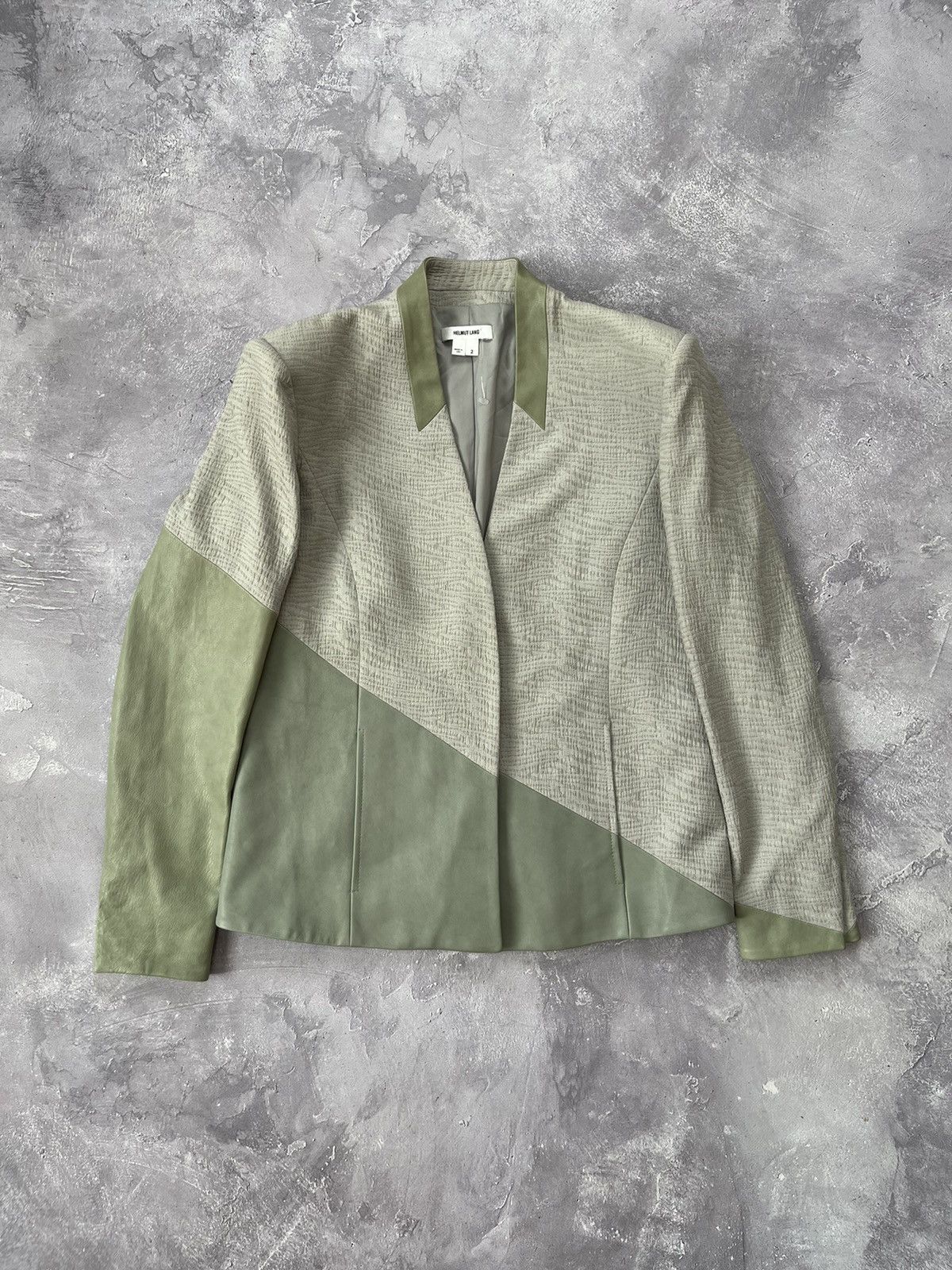 Helmut Lang Helmut Lang Leather Blazer Made in USA Size 2 Size XS / US 0-2 / IT 36-38 - 1 Thumbnail