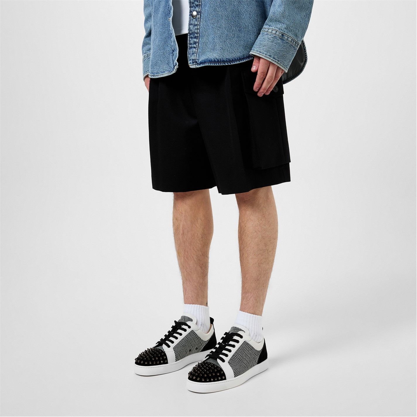 Christian Louboutin Louis Junior Spike Sneakers Size US 12 / EU 45 - 2 Thumbnail