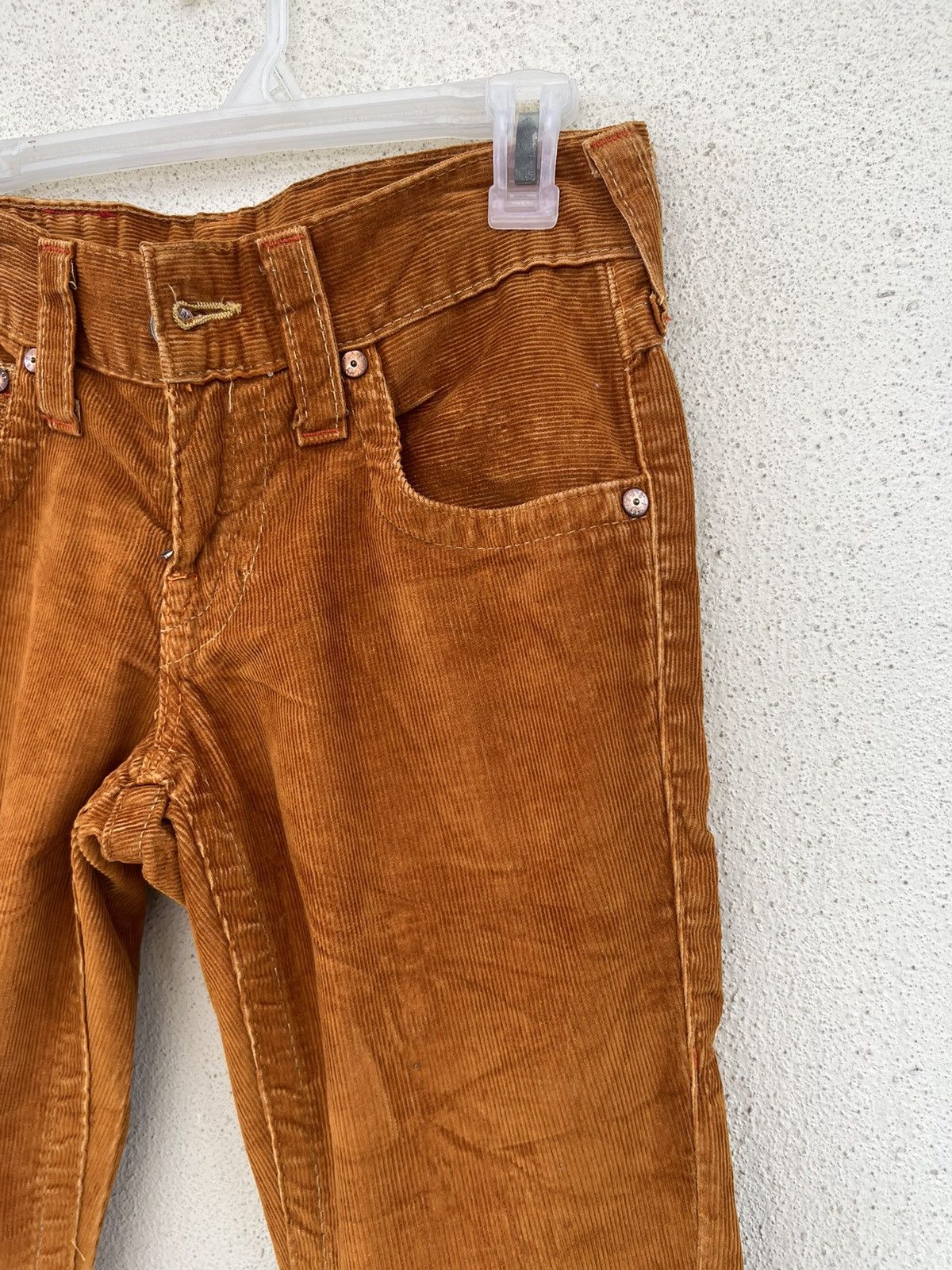 True Religion Vintage 2000s True Religion #803 Orange Corduroy Flare Pant Size US 28 / EU 44 - 11 Thumbnail