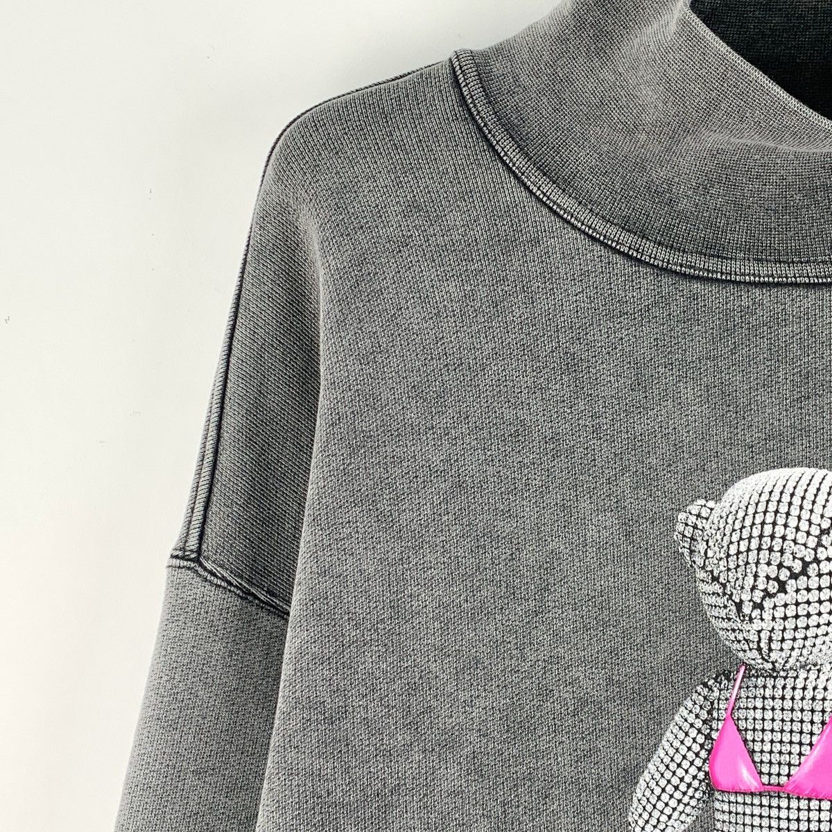 Alexander Wang Alexander Wang 22FW Grey Bear Long Sleeve Sweatshirt K26WX Size XS / US 0-2 / IT 36-38 - 3 Thumbnail