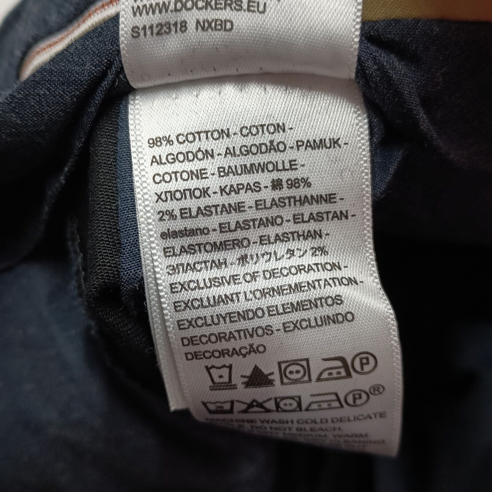 Dockers Dockers Signature Khakis Men's 36x29 Black Straight Leg Size US 36 / EU 52 - 6 Thumbnail
