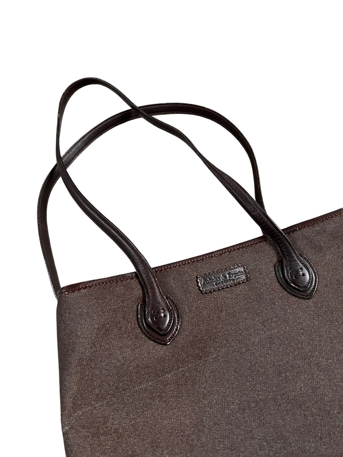 Loewe Vintage Loewe Padded Brown Long Handle Tote Bag Size ONE SIZE - 11 Thumbnail