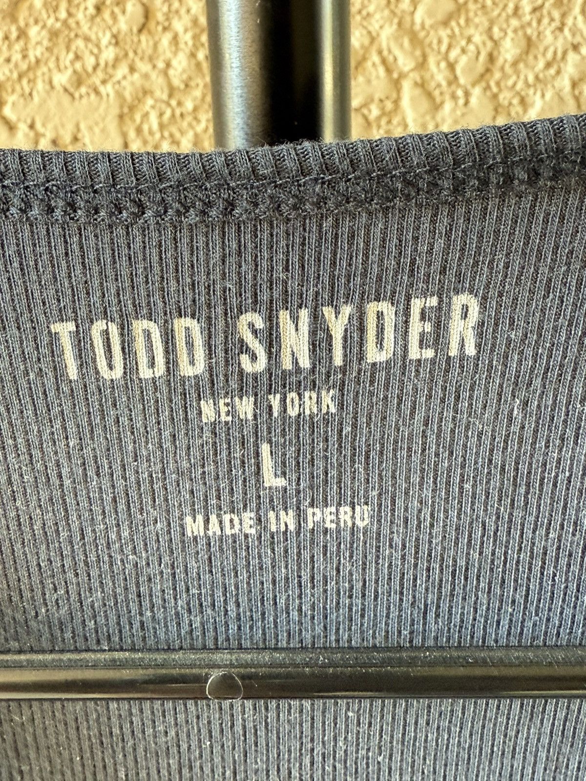 Todd Snyder Ribbed tank top in navy Size US L / EU 52-54 / 3 - 3 Thumbnail