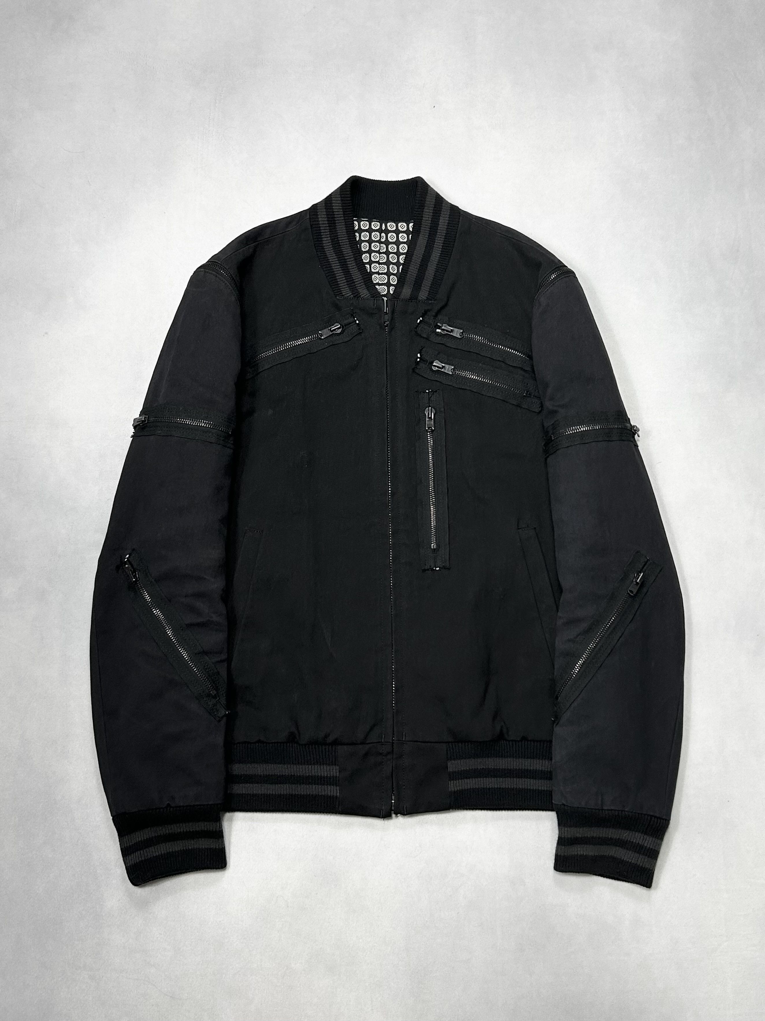 Number (N)ine 04ss Number nine velour skull zip jacket size 4