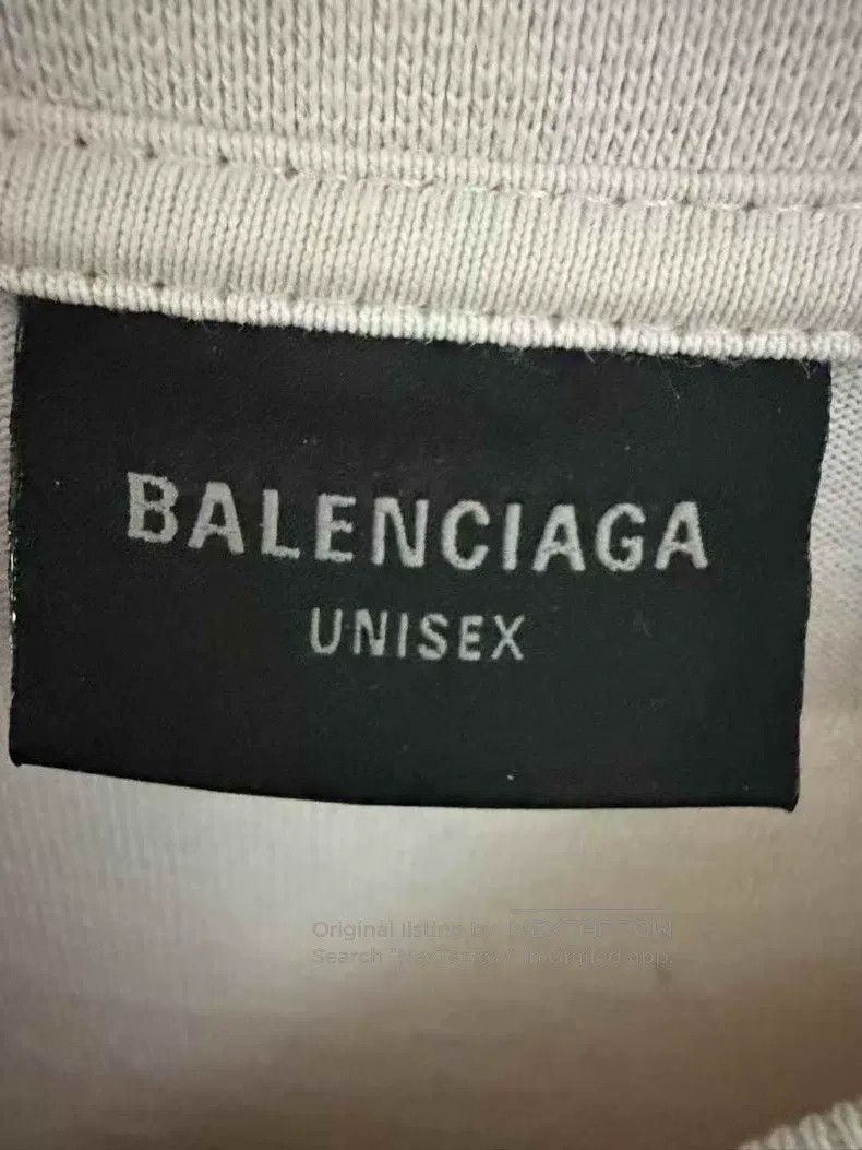 Balenciaga Balenciaga Reflective Logo Cement White Short Sleeve Size US S / EU 44-46 / 1 - 3 Thumbnail