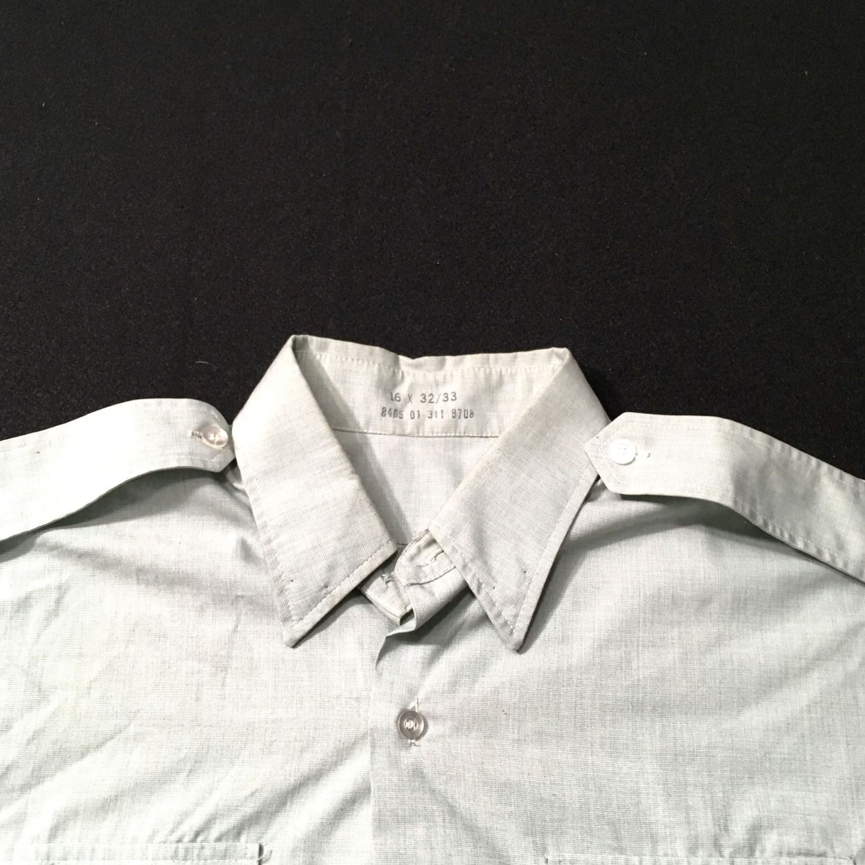 Vintage VINTAGE US Army Shirt Green Long Sleeve 16 Mens Button-Up 50s 60s 70s 80s 90s Size US L / EU 52-54 / 3 - 4 Thumbnail