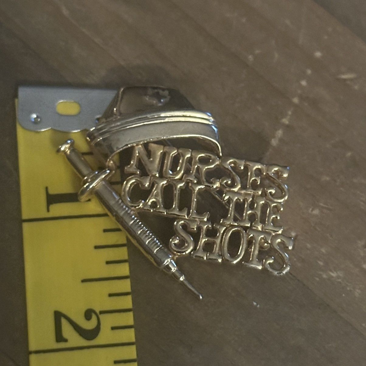 Vintage Vintage Dancraft Nurses call all The Shots brooch Size ONE SIZE - 4 Thumbnail