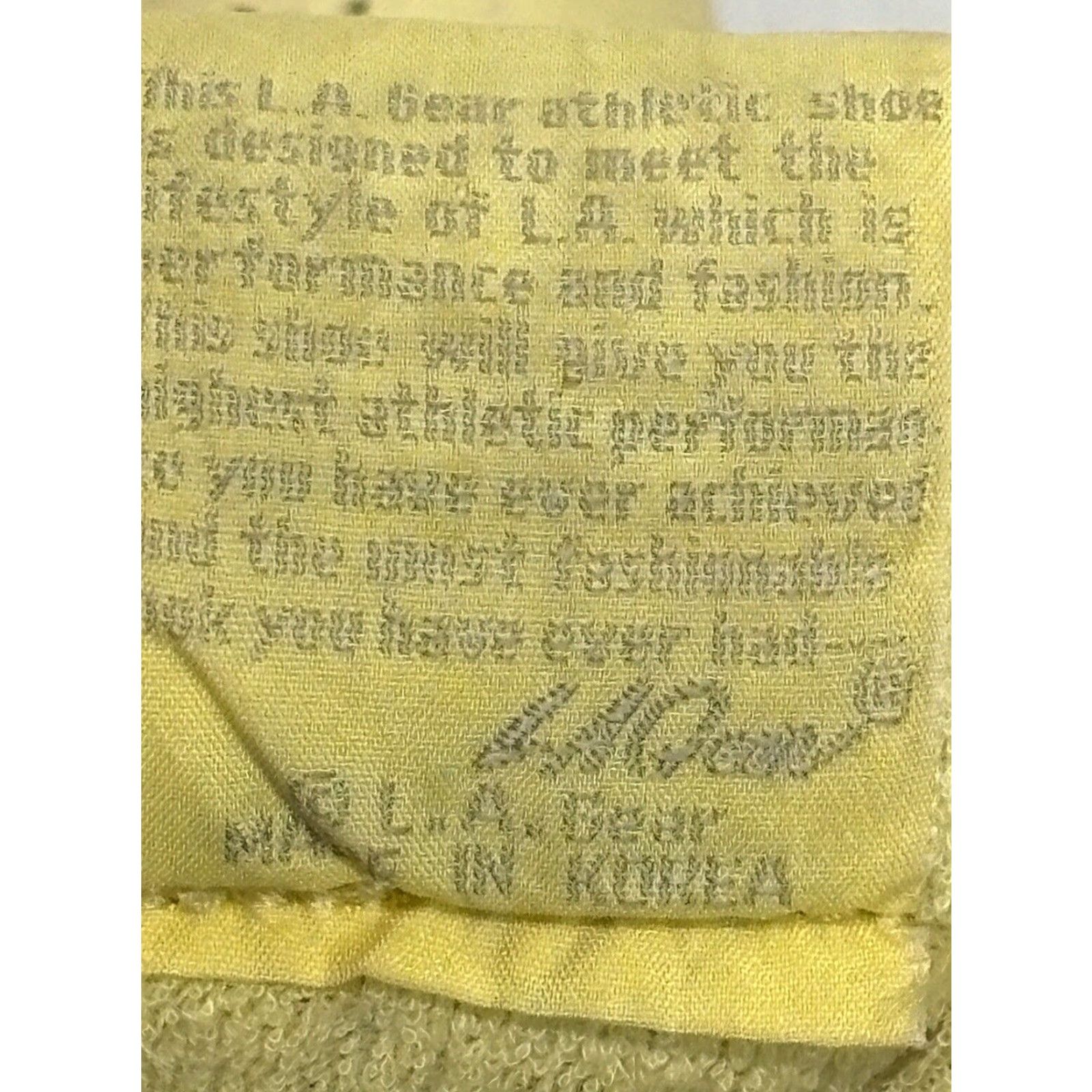 La Gear VINTAGE LA Gear Hi Top Sneakers Shoes Women’s Size 7 Yellow 80s Athletic Leather Lace Up Size M / US 6-8 / IT 42-44 - 6 Thumbnail