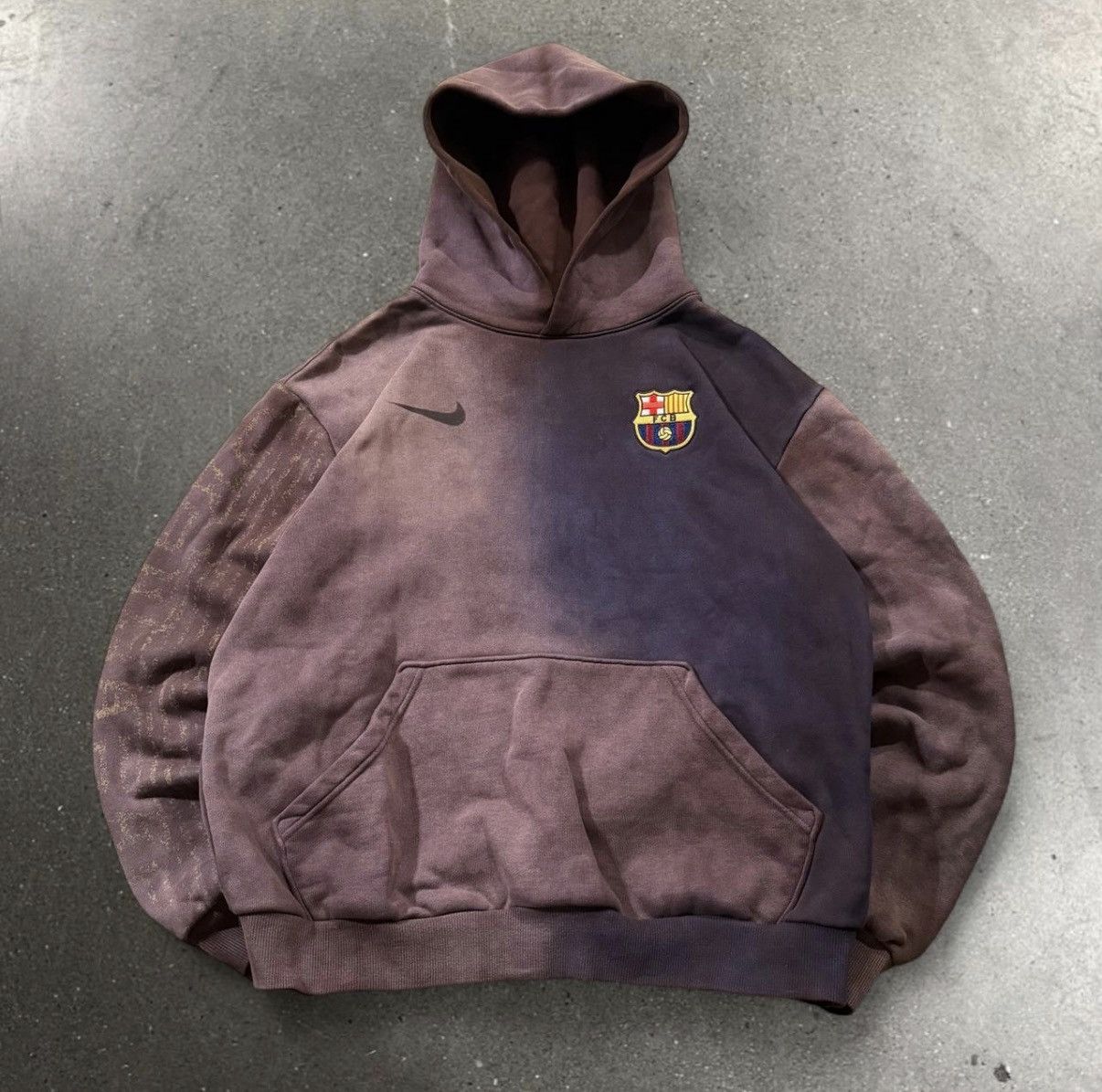 Nike × Travis Scott Cactus Jack x FC Barcelona Spray Logo Hoodie