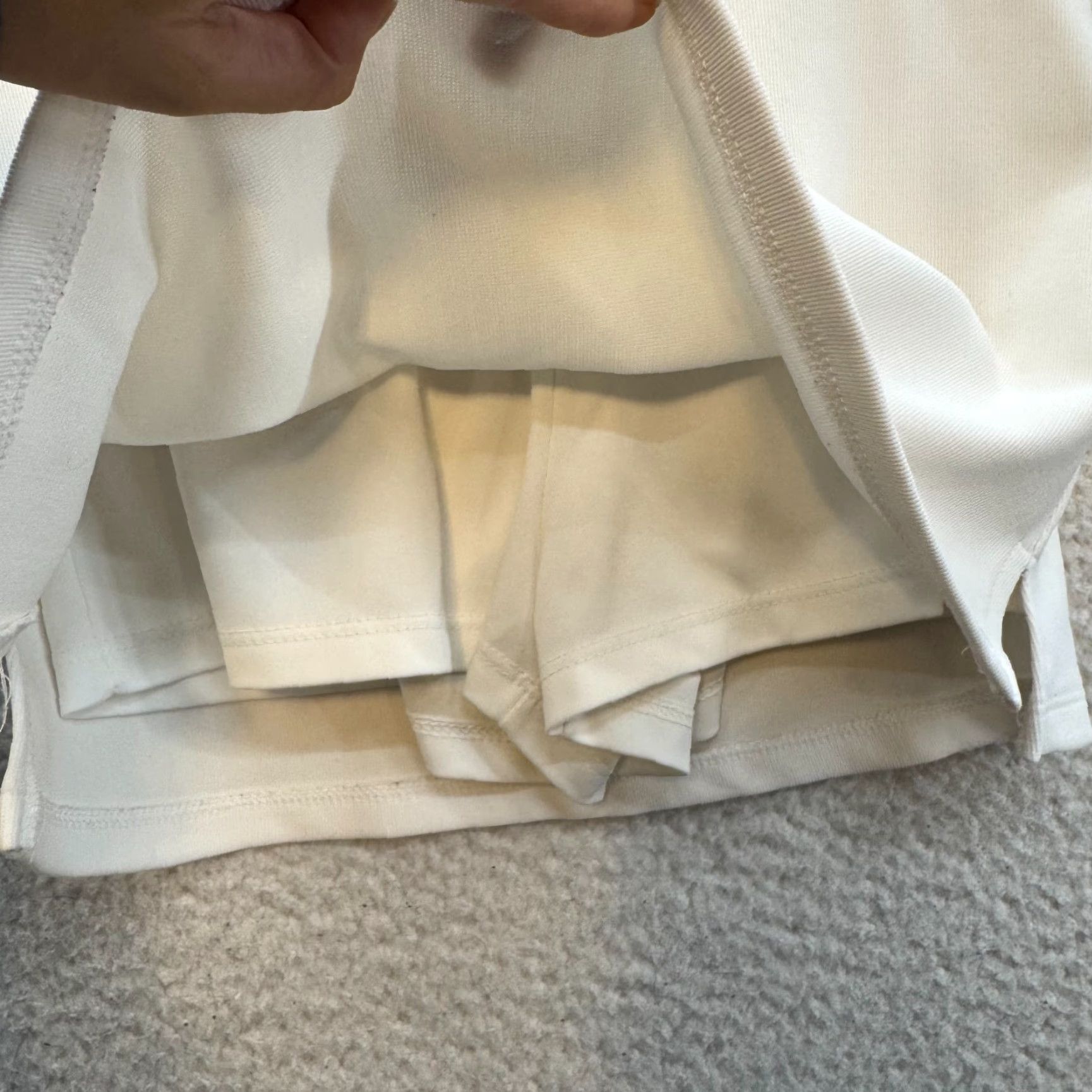 Vintage VINTAGE Y2K White Mini Skirt XS Womens 1990s Sporty Athletic Tennis Preppy Div ine Size 26" / US 2 / IT 38 - 3 Thumbnail
