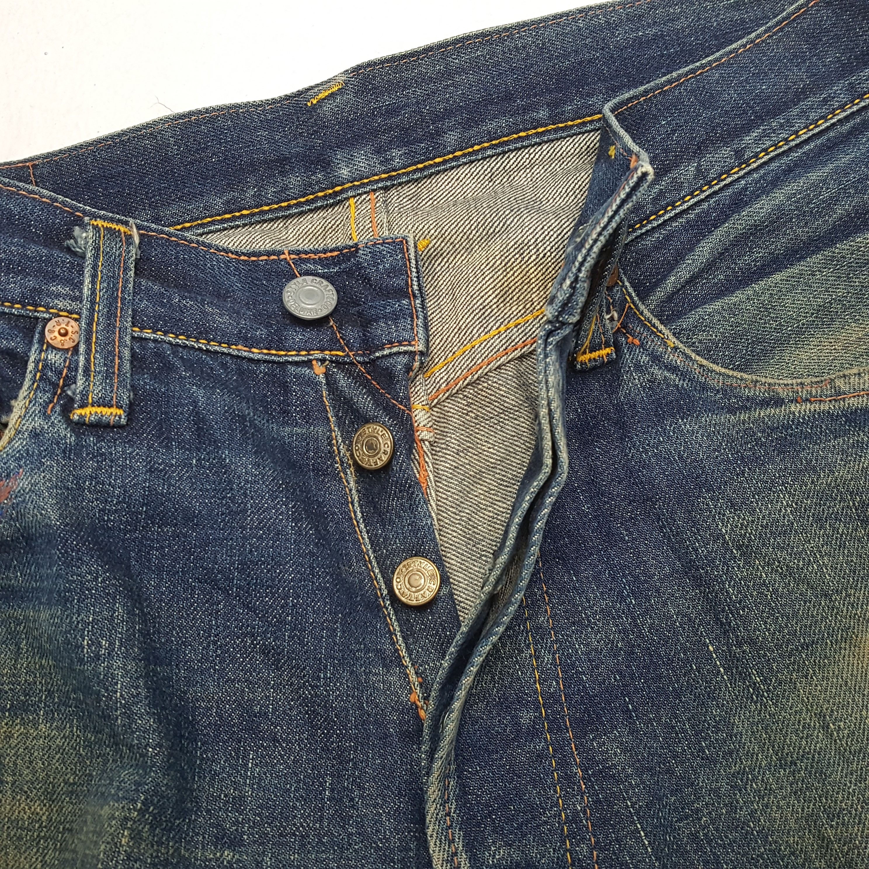 Evisu × Japanese Brand × Vintage EVIS Japanese Brand Streetwear Custom Daicock Style Jeans Size US 29 - 13 Thumbnail