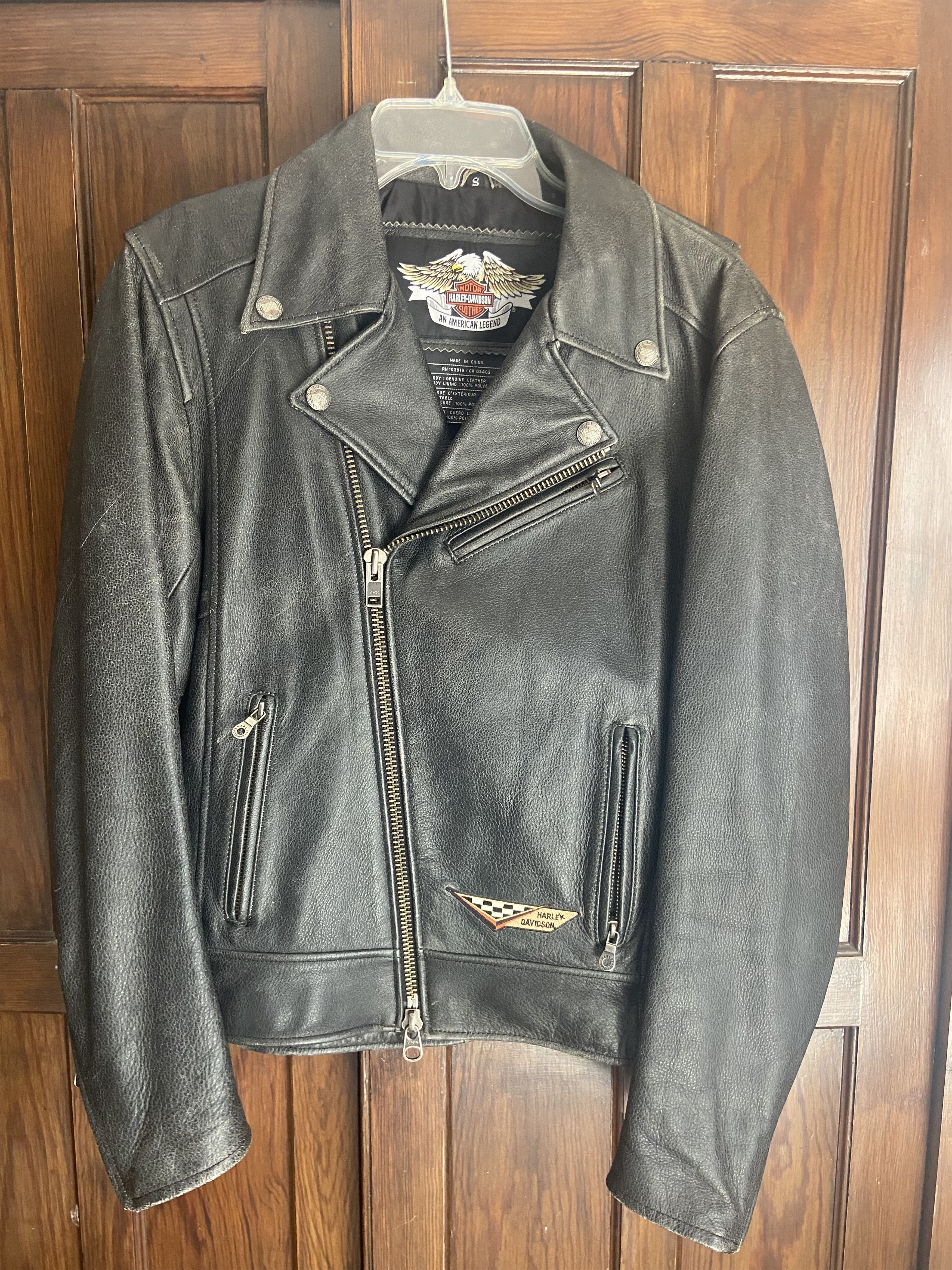 Harley Davidson Harley Davidson Road Hog Leather Motorcycle Jacket Size US S / EU 44-46 / 1 - 2 Thumbnail