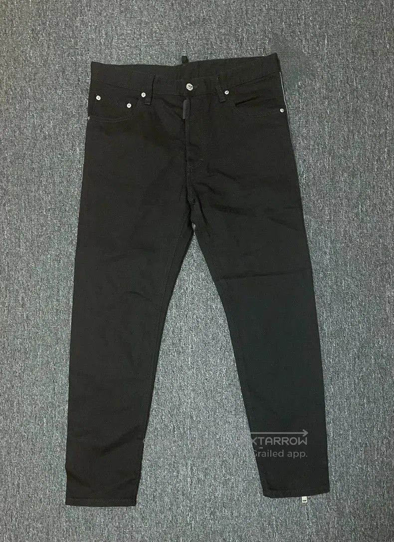 Dsquared2 Dsquared2 Side Zip Black Denim Jeans. Size US 34 / EU 50 - 2 Thumbnail