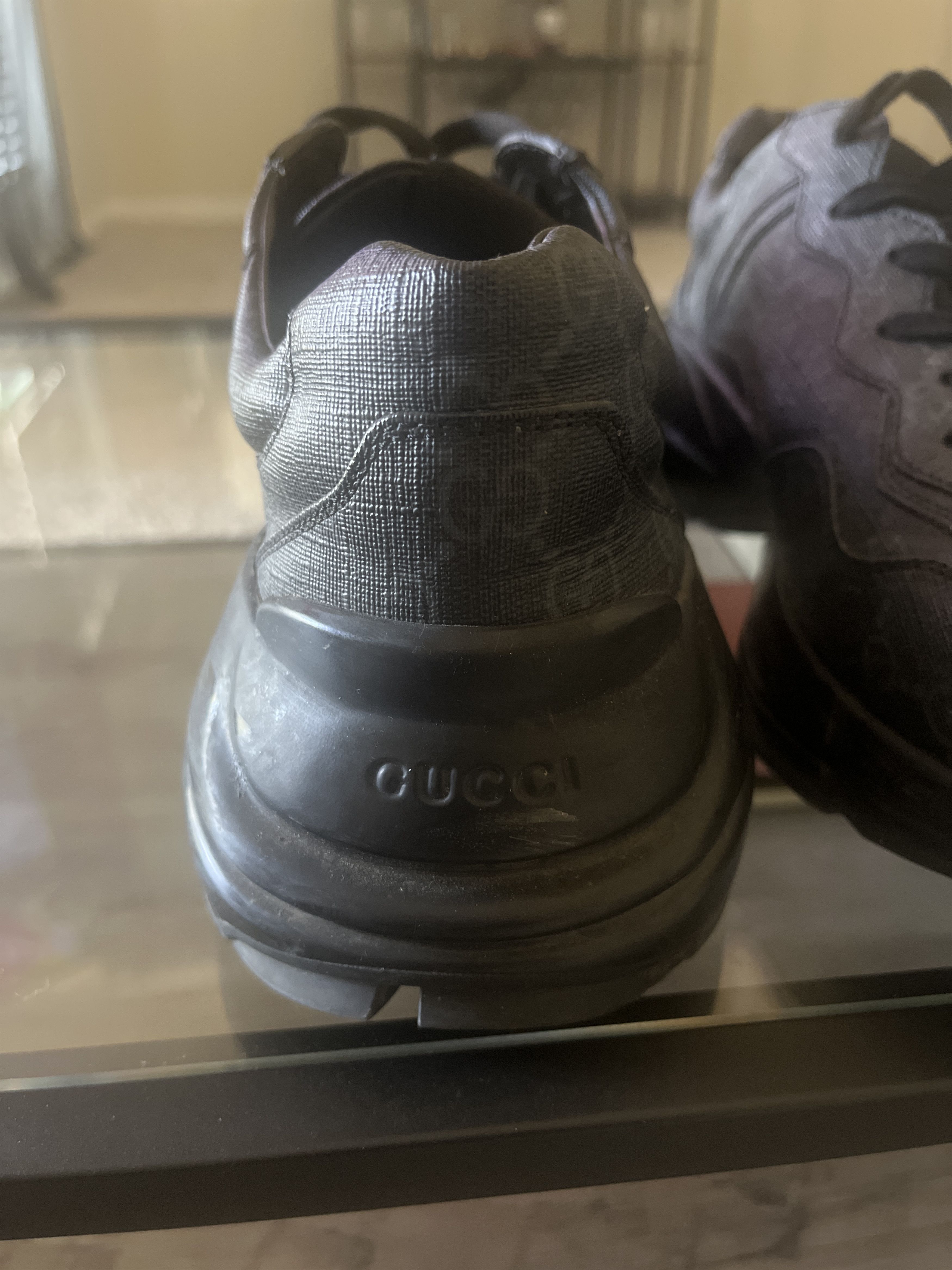 Gucci Black Rhyton Sneaks Size US 9 / EU 42 - 2 Thumbnail