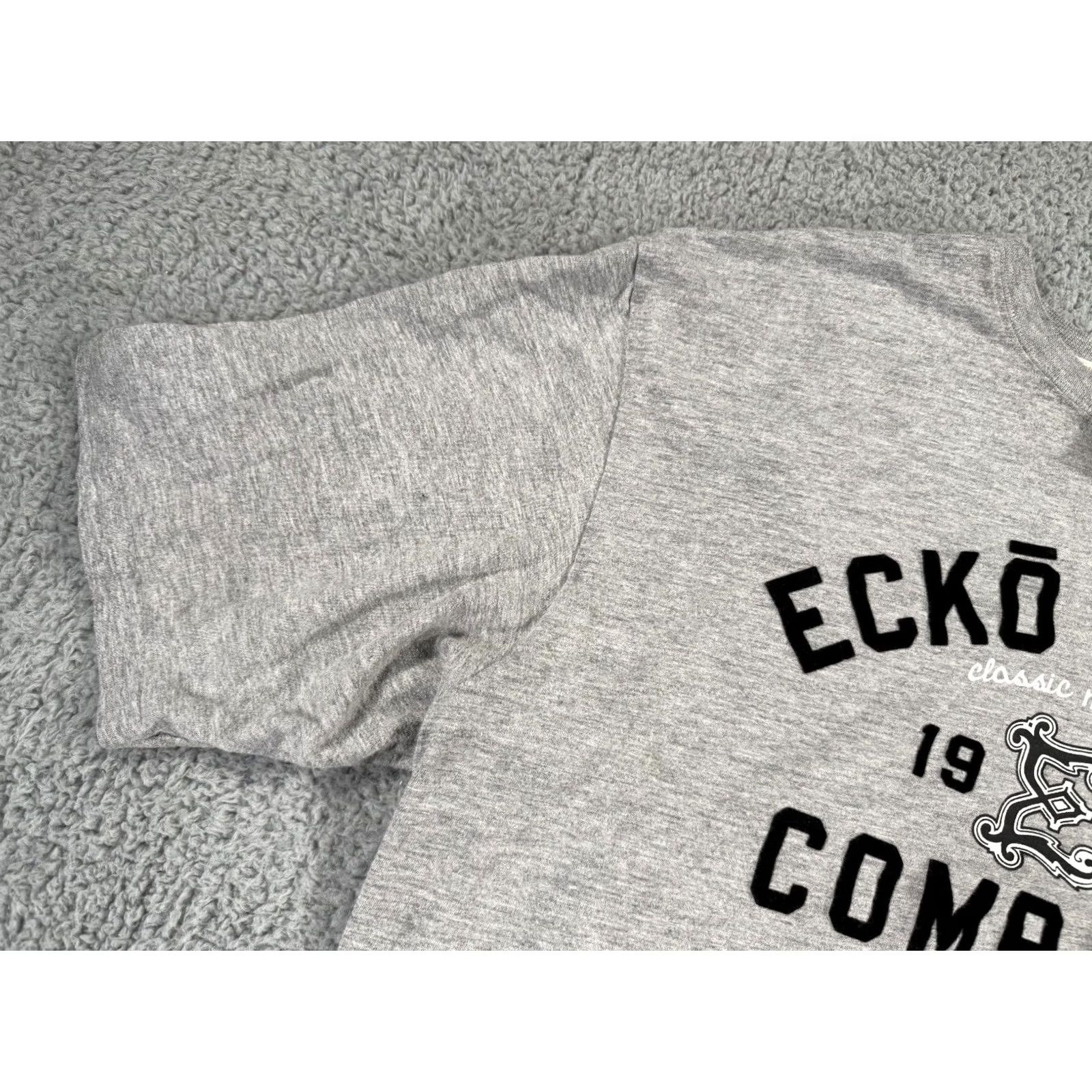 Ecko Unltd. VINTAGE Ecko Unltd Shirt Mens 2XL Gray Short Sleeve Graphic Logo Y2K Size US XXL / EU 58 / 5 - 4 Thumbnail