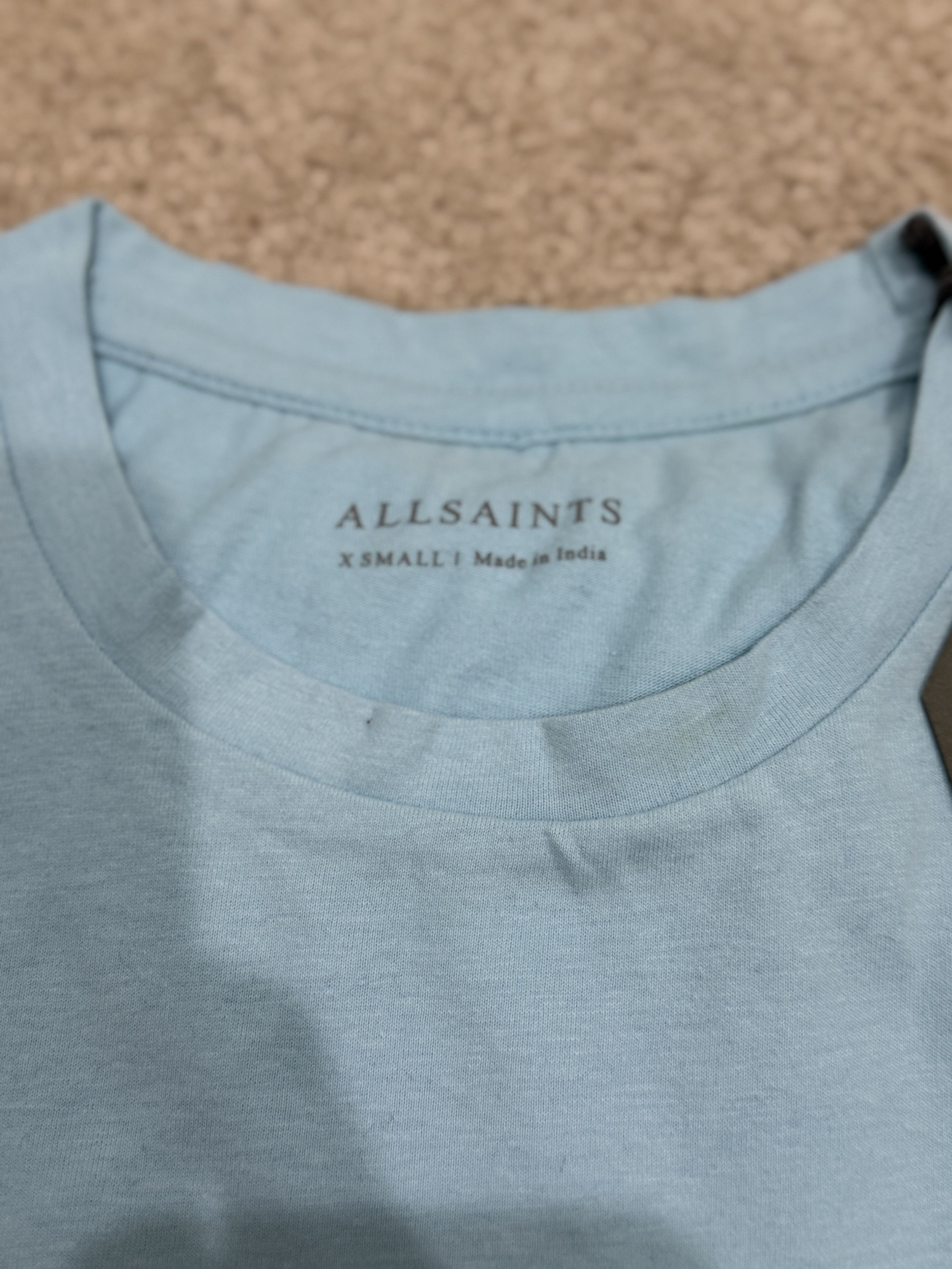 Allsaints All Saints Racing Tonic Crew Tee - Salt Blue - XS - NWT Size US XS / EU 42 / 0 - 2 Thumbnail