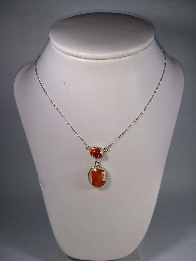 Designer Alberto Juan Mexican Handmade Sterling Silver Fire Necklace Size ONE SIZE - 2 Thumbnail