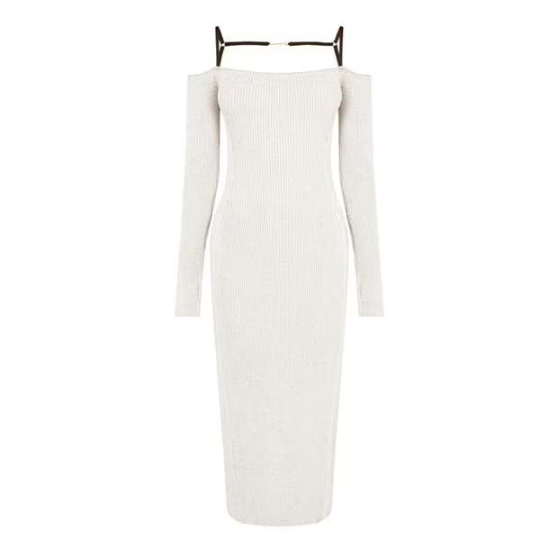 Jacquemus o1g2r1mq1024 Dress in White Size S / US 4 / IT 40 - 1 Thumbnail
