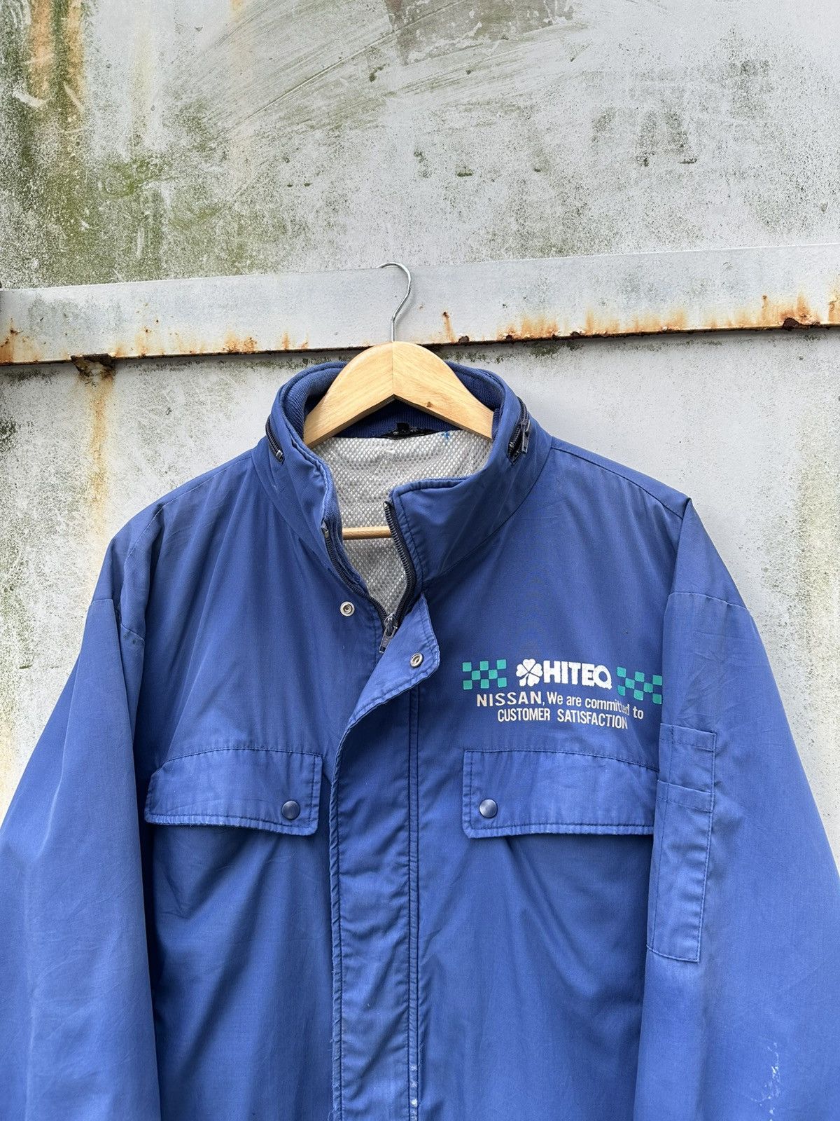 Vintage 👹Vintage Faded Nissan Hiteq Bomber Jacket Size US M / EU 48-50 / 2 - 4 Thumbnail