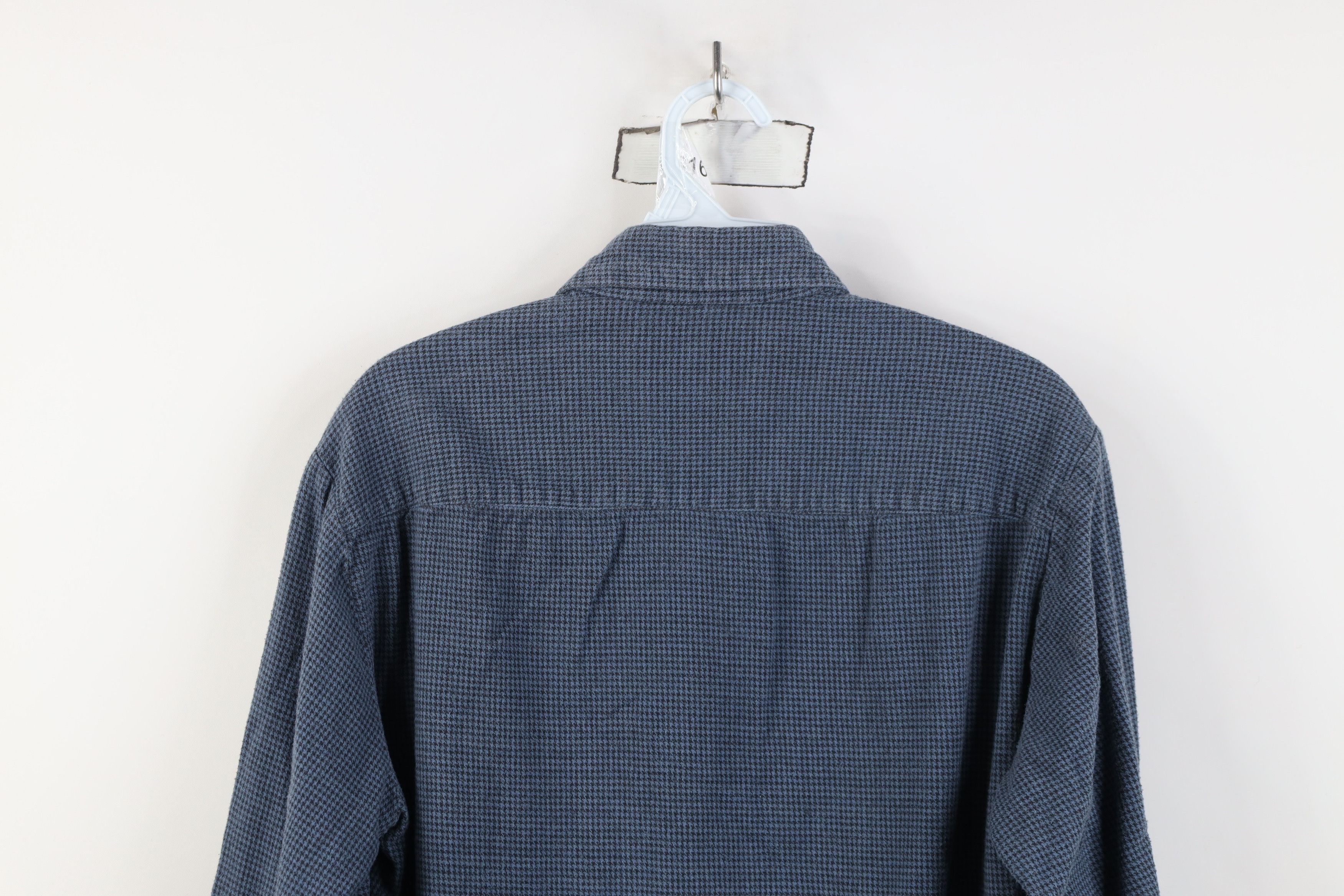 Vintage Vintage 90s Streetwear Flannel Houndstooth Button Down Shirt Size US M / EU 48-50 / 2 - 11 Thumbnail