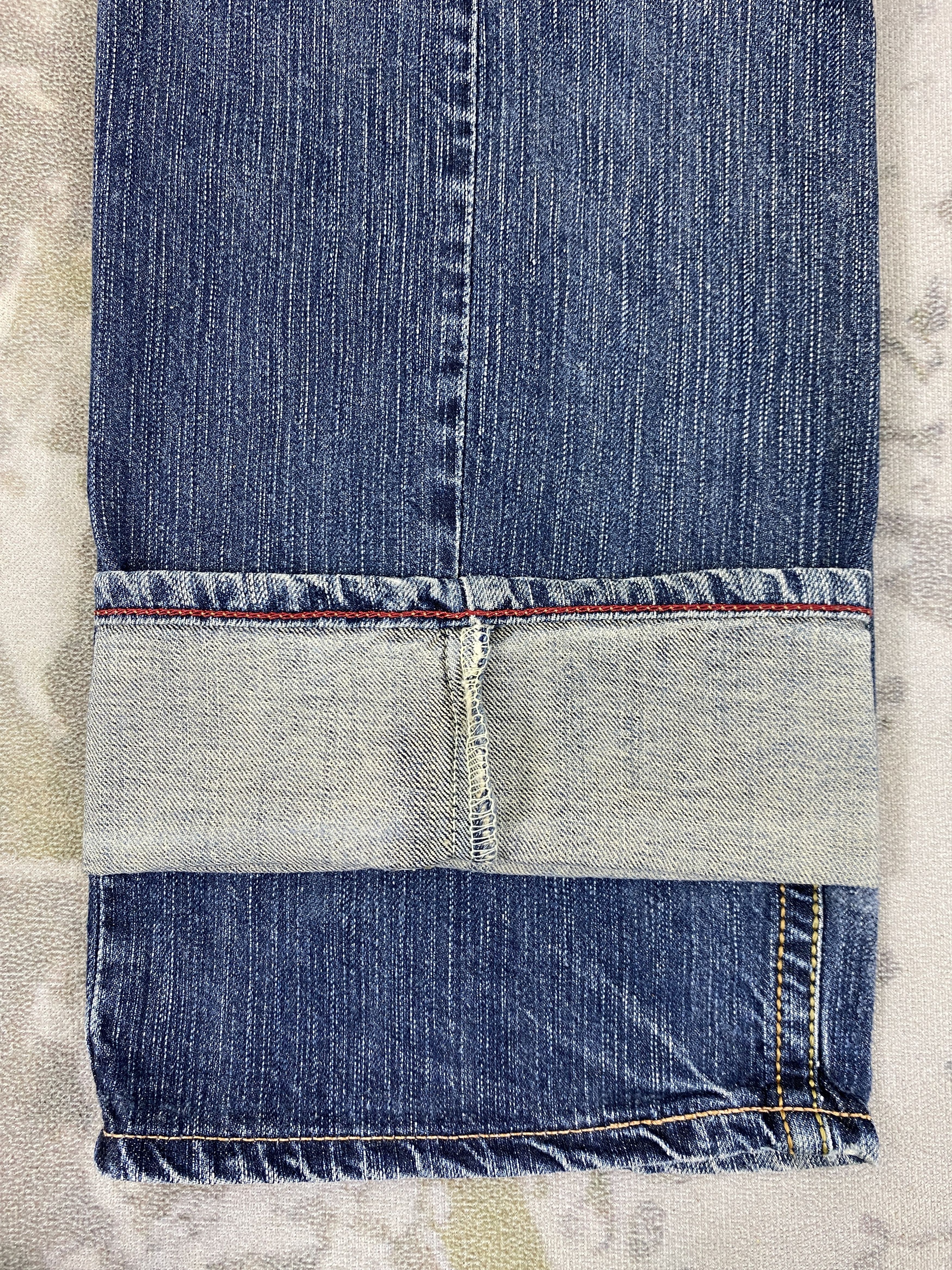 Edwin Vintage Edwin Distressed & Faded Jeans 32x32.5 Denim- JN3595 Size US 32 / EU 48 - 12 Thumbnail