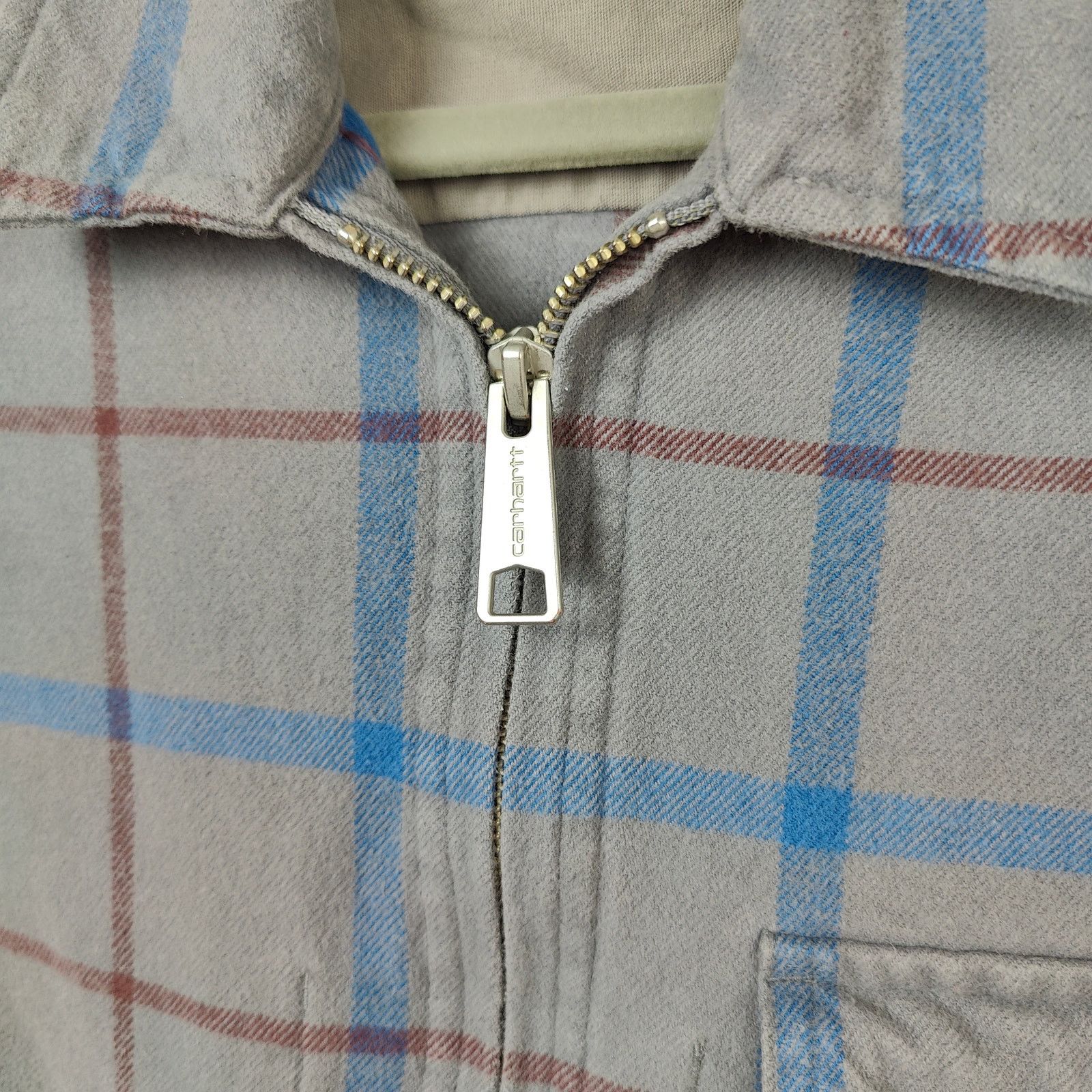Carhartt Wip Carhartt WIP Linn Overshirt Mens Small Full Zip Gray Plaid Size US S / EU 44-46 / 1 - 5 Thumbnail