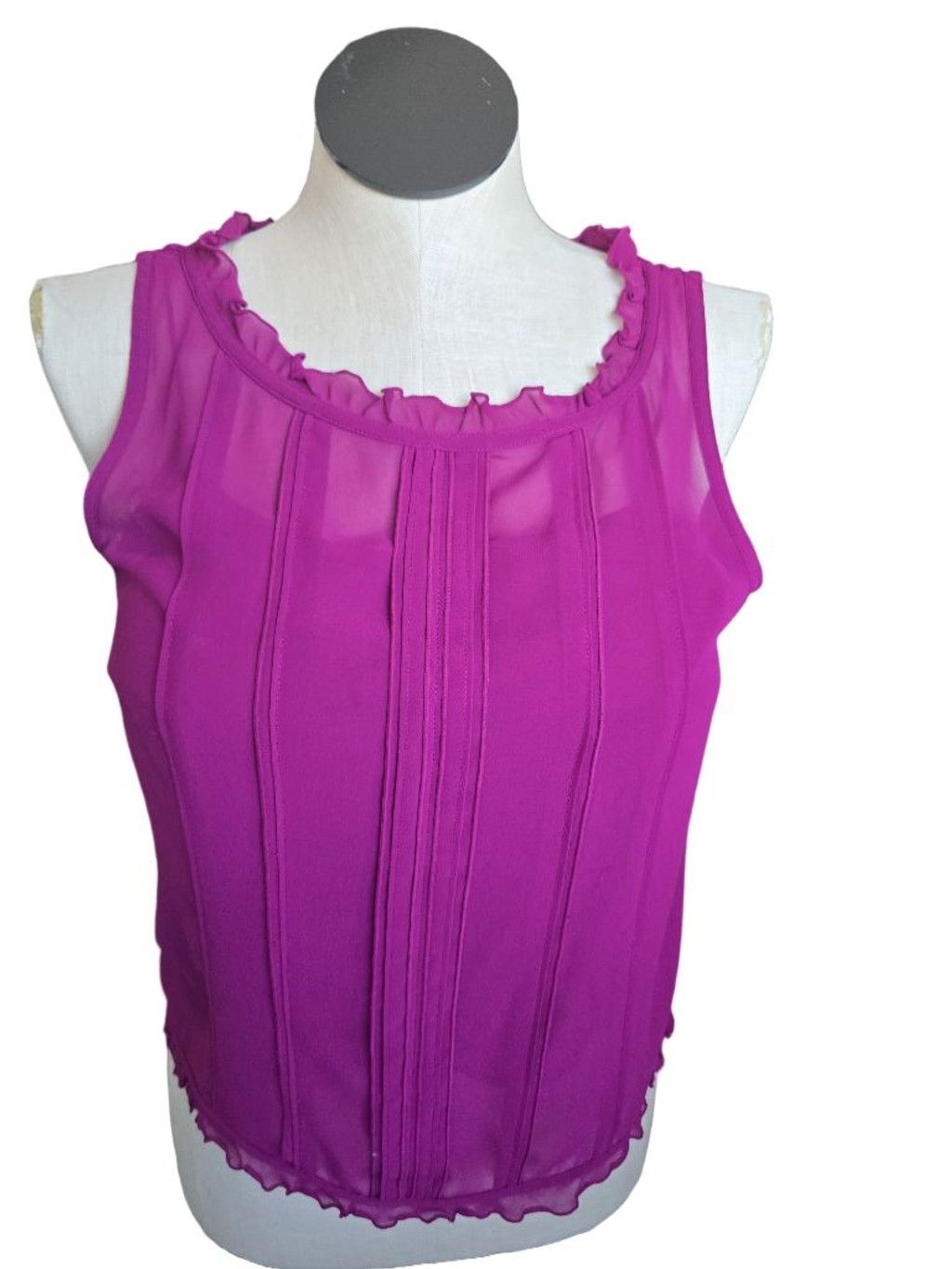 Ann Taylor Women's Ann Taylor Purple Sleeveless Tank Top Size 8 Size M / US 6-8 / IT 42-44 - 1 Thumbnail
