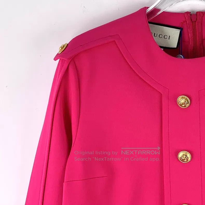 Other Gucci Rose pink single-breasted gold buckle design long-sl Size XS / US 0-2 / IT 36-38 - 3 Thumbnail
