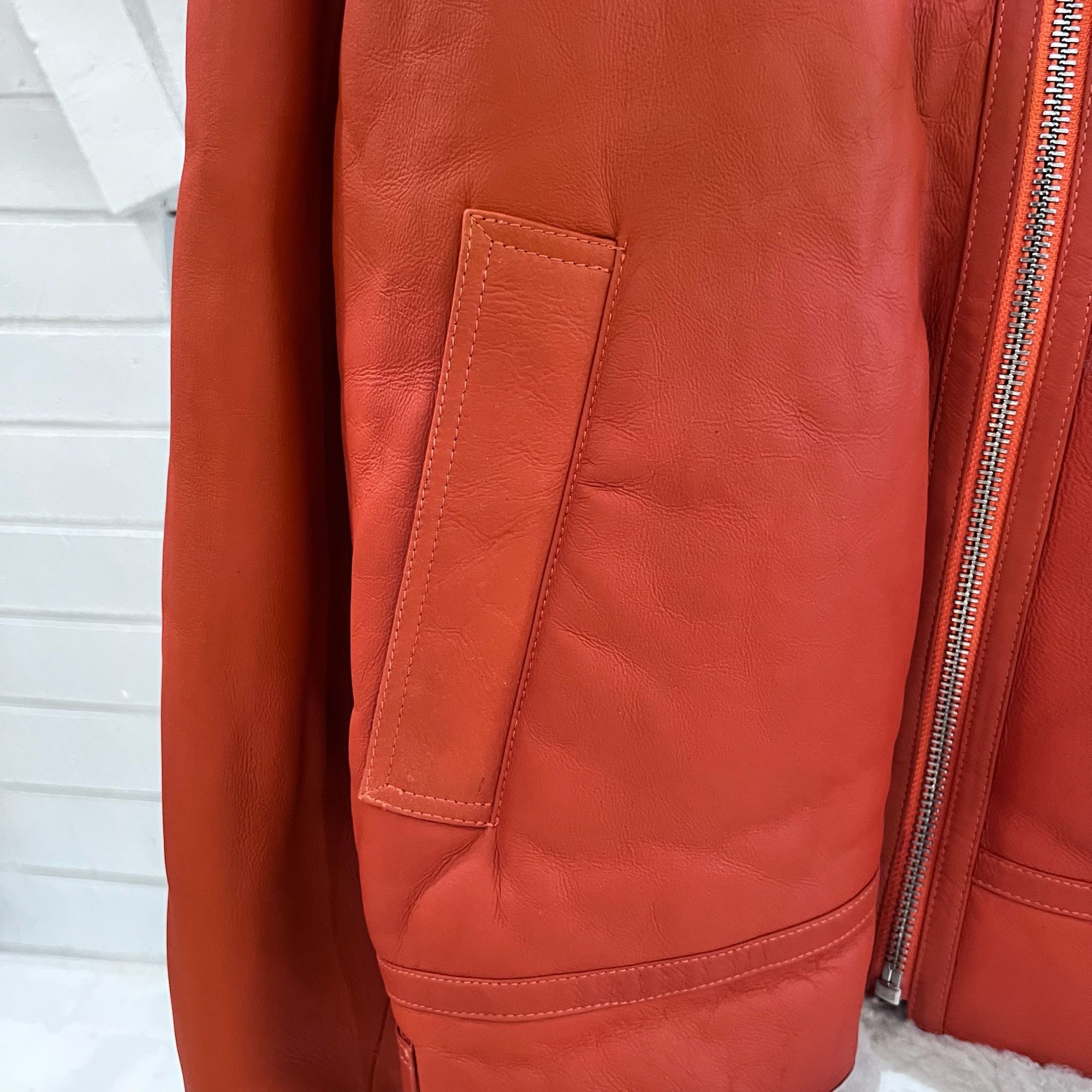 Opening Ceremony Opening Ceremony Exclusive Leather Shearling Flight Jacket Size US L / EU 52-54 / 3 - 3 Thumbnail